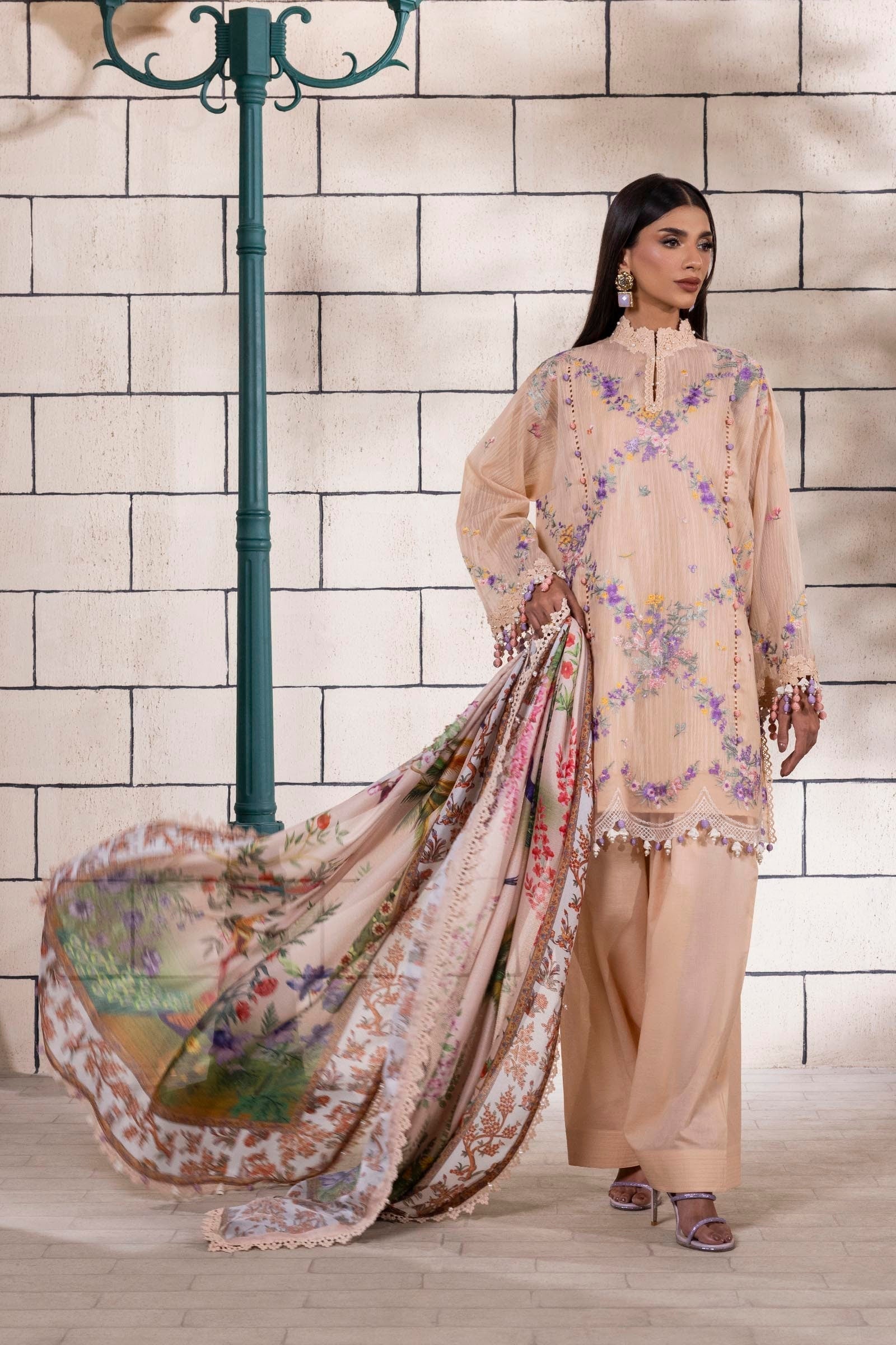 Sana Safinaz | Muzlin Spring 25 | M251-002A-3CV - House Of Hania