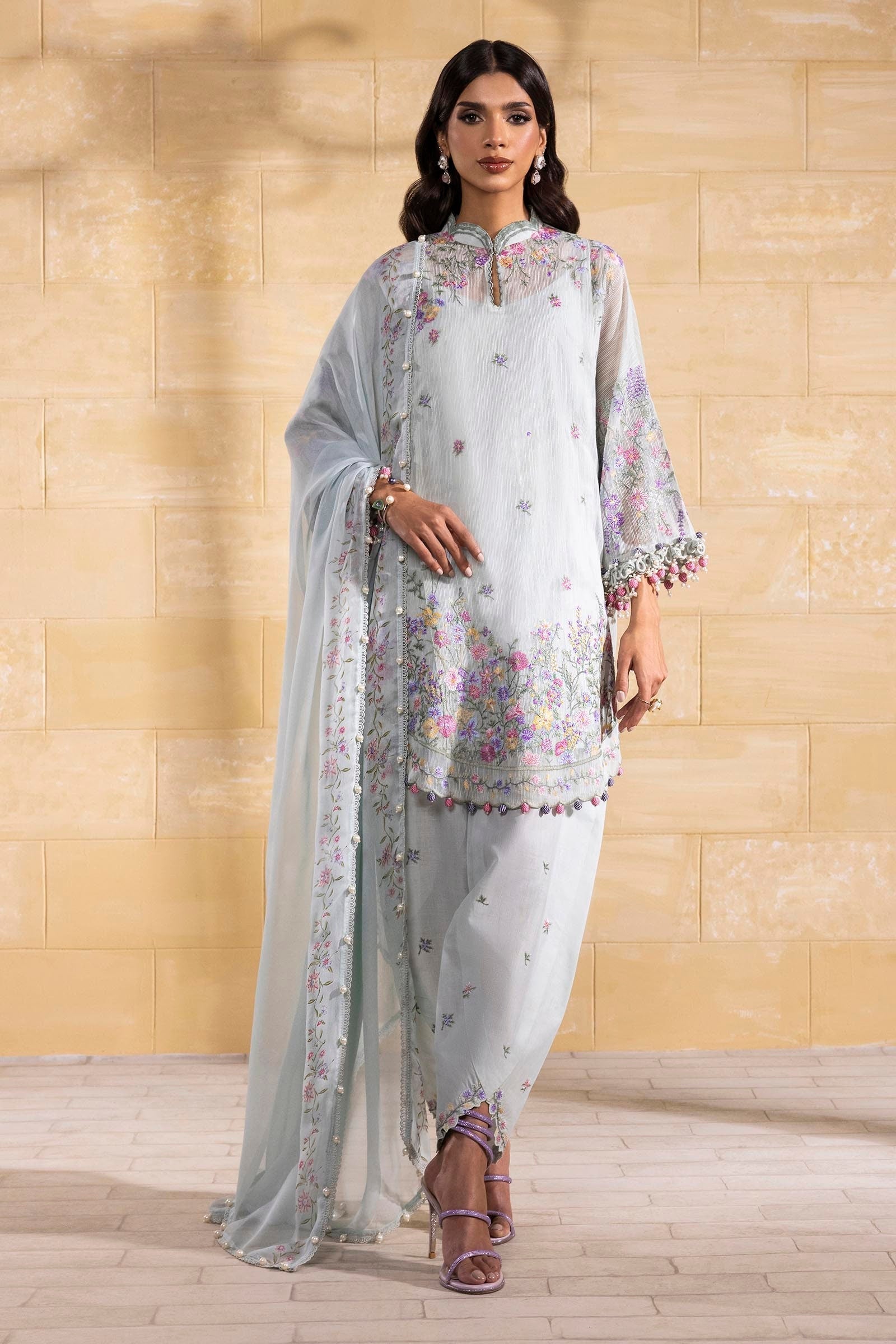Sana Safinaz | Muzlin Spring 25 | M251-003B-3CJ - House Of Hania