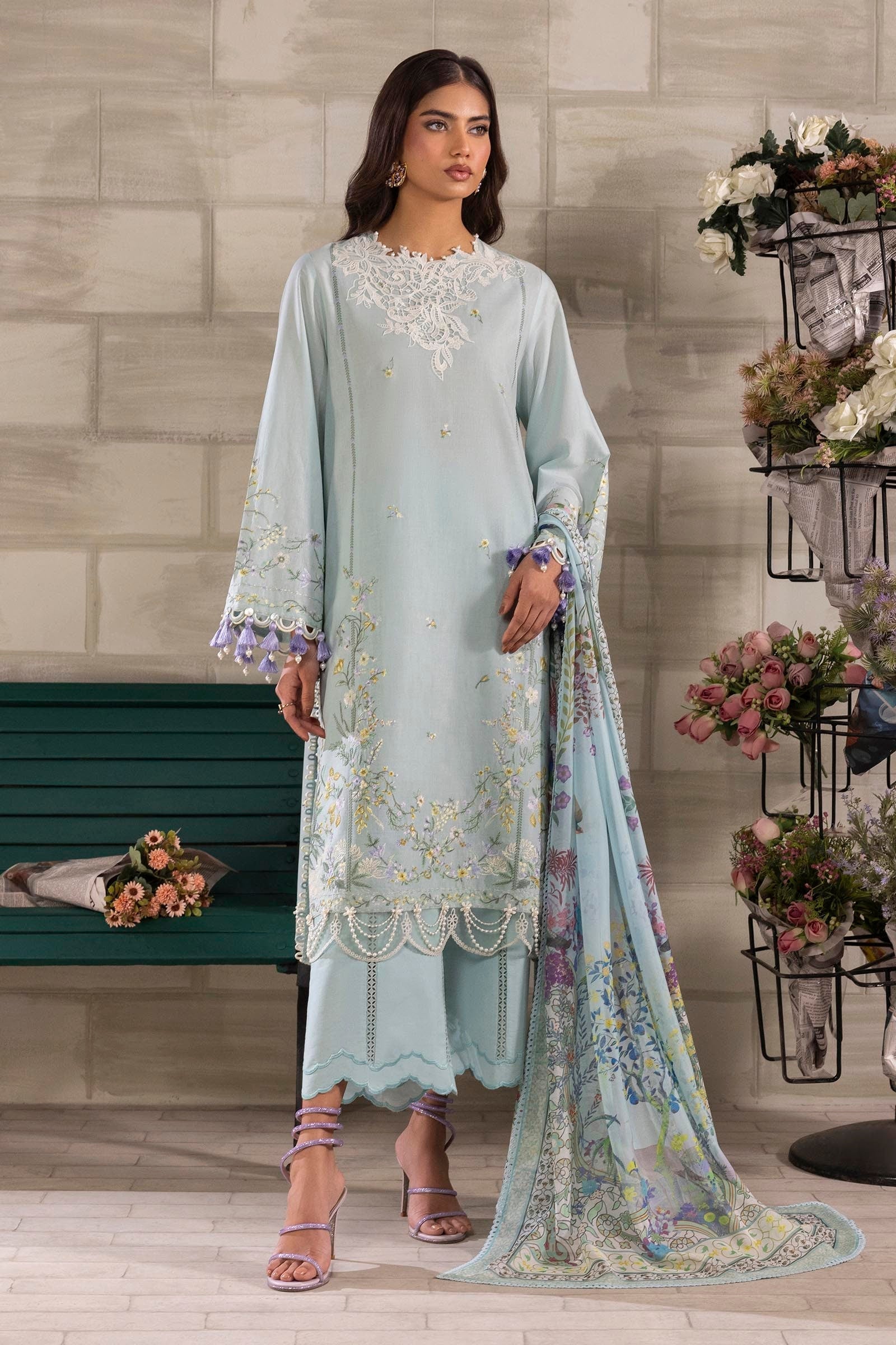 Sana Safinaz | Muzlin Spring 25 | M251-005A-3CL - House Of Hania