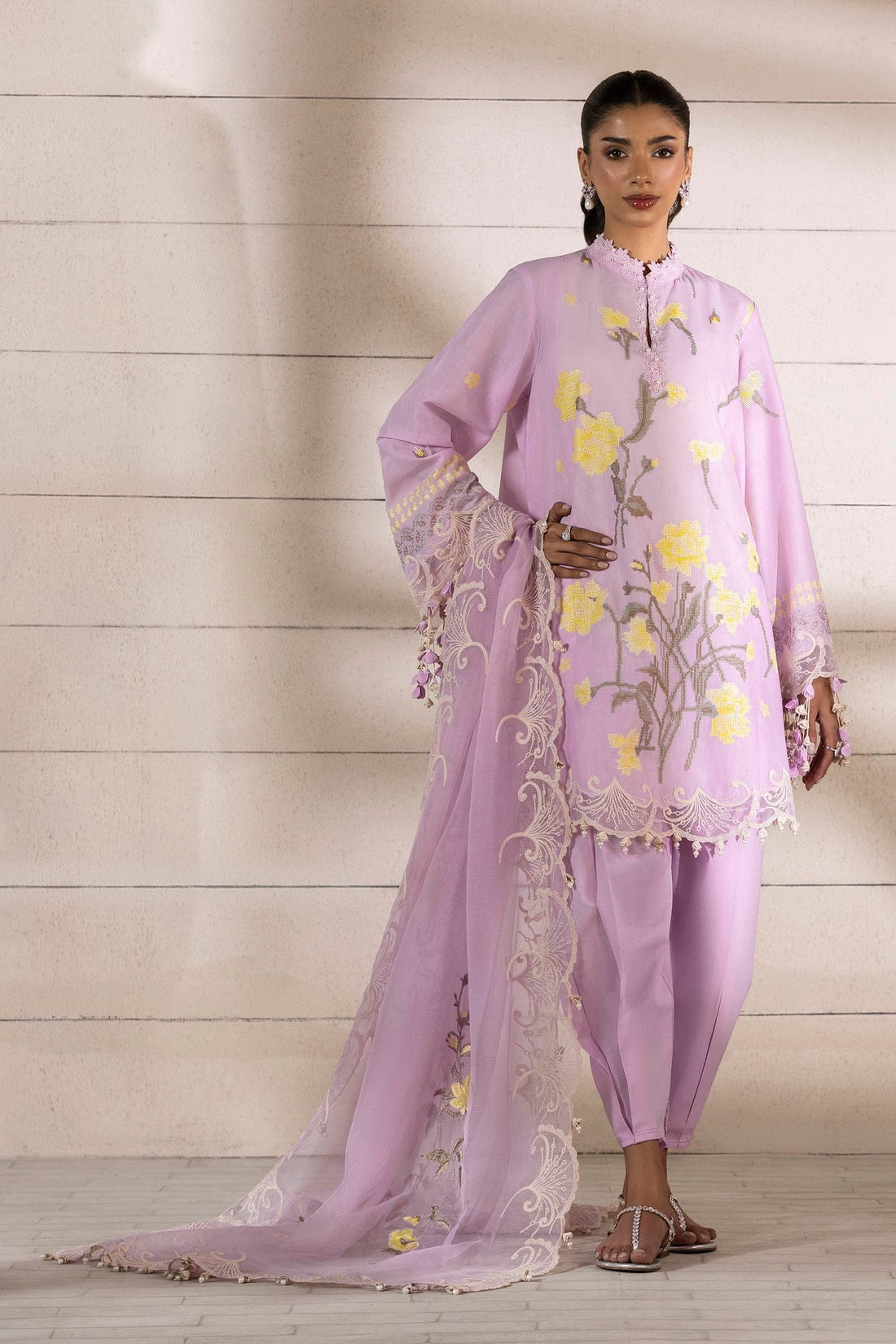 Sana Safinaz | Muzlin Spring 25 | M251-010B-3CS - House Of Hania