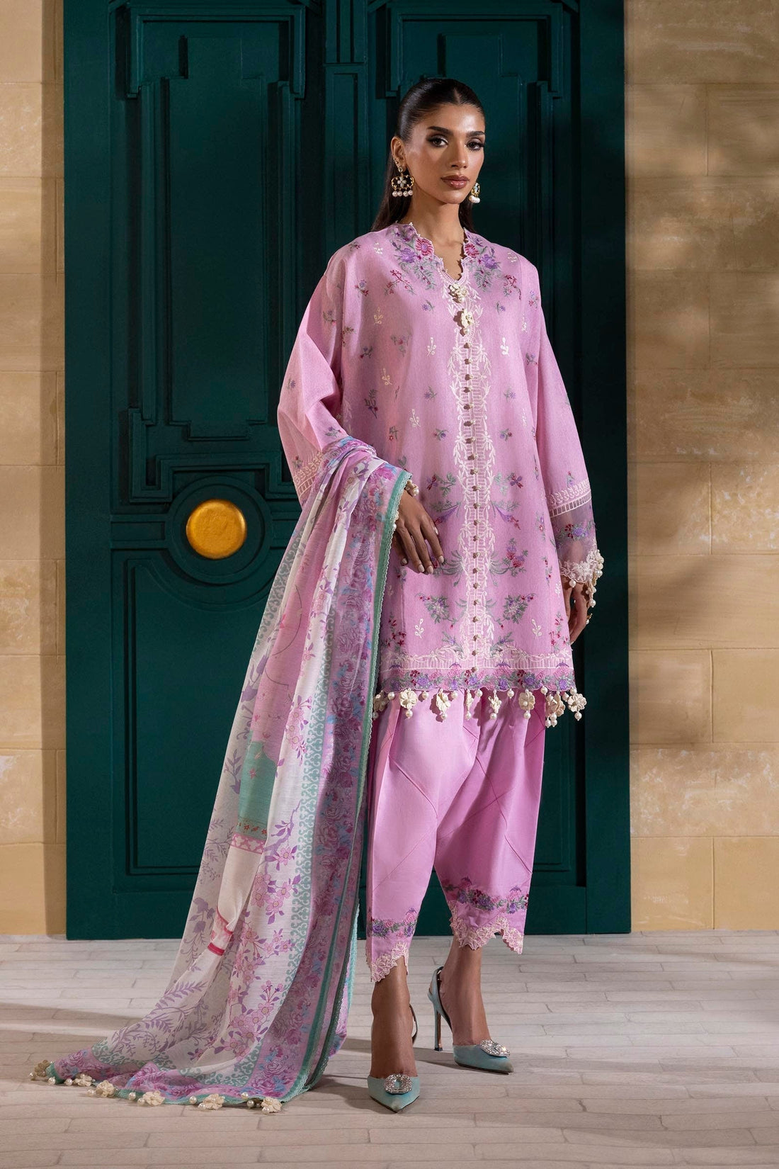 Sana Safinaz | Muzlin Spring 25 | M251-011A-3CV - House Of Hania