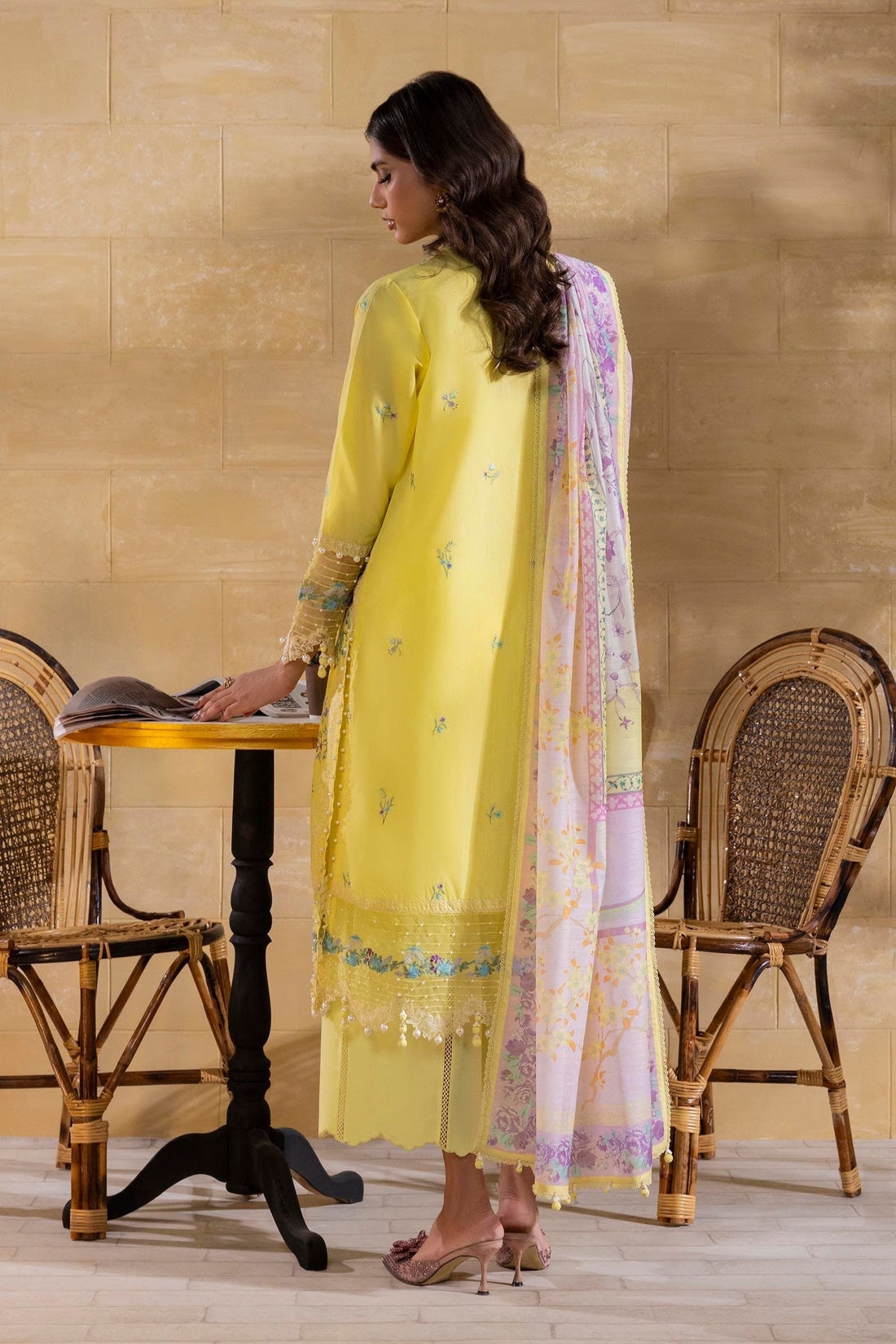 Sana Safinaz | Muzlin Spring 25 | M251-011B-3CV - House Of Hania