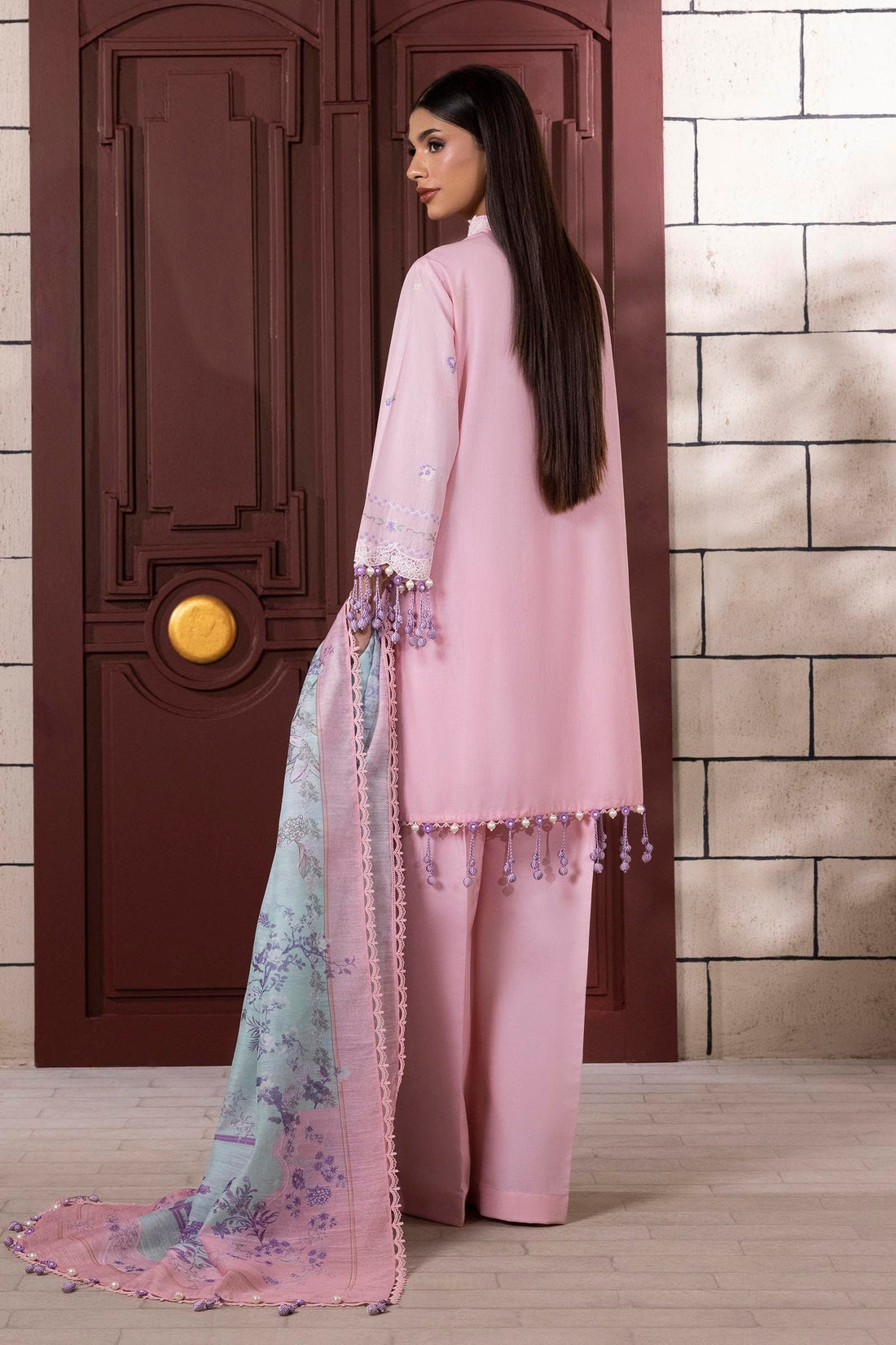 Sana Safinaz | Muzlin Spring 25 | M251-012B-3CV - House Of Hania