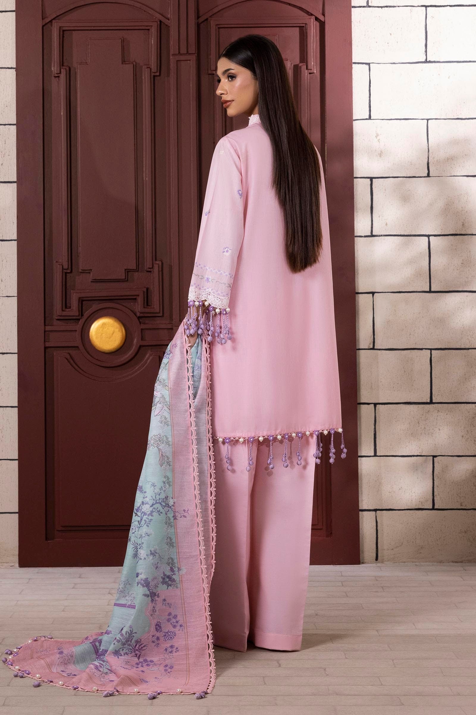 Sana Safinaz | Muzlin Spring 25 | M251-012B-3CV - House Of Hania
