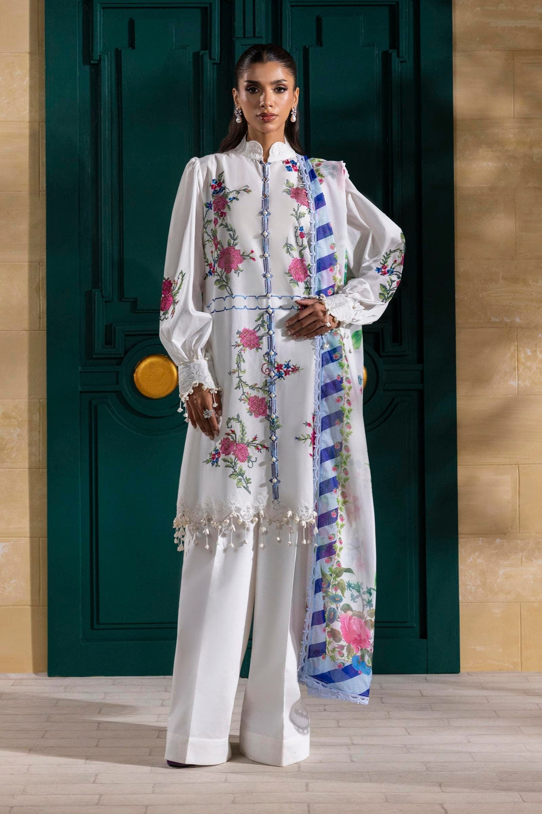 Sana Safinaz | Muzlin Spring 25 | M251-013A-3CL - House Of Hania