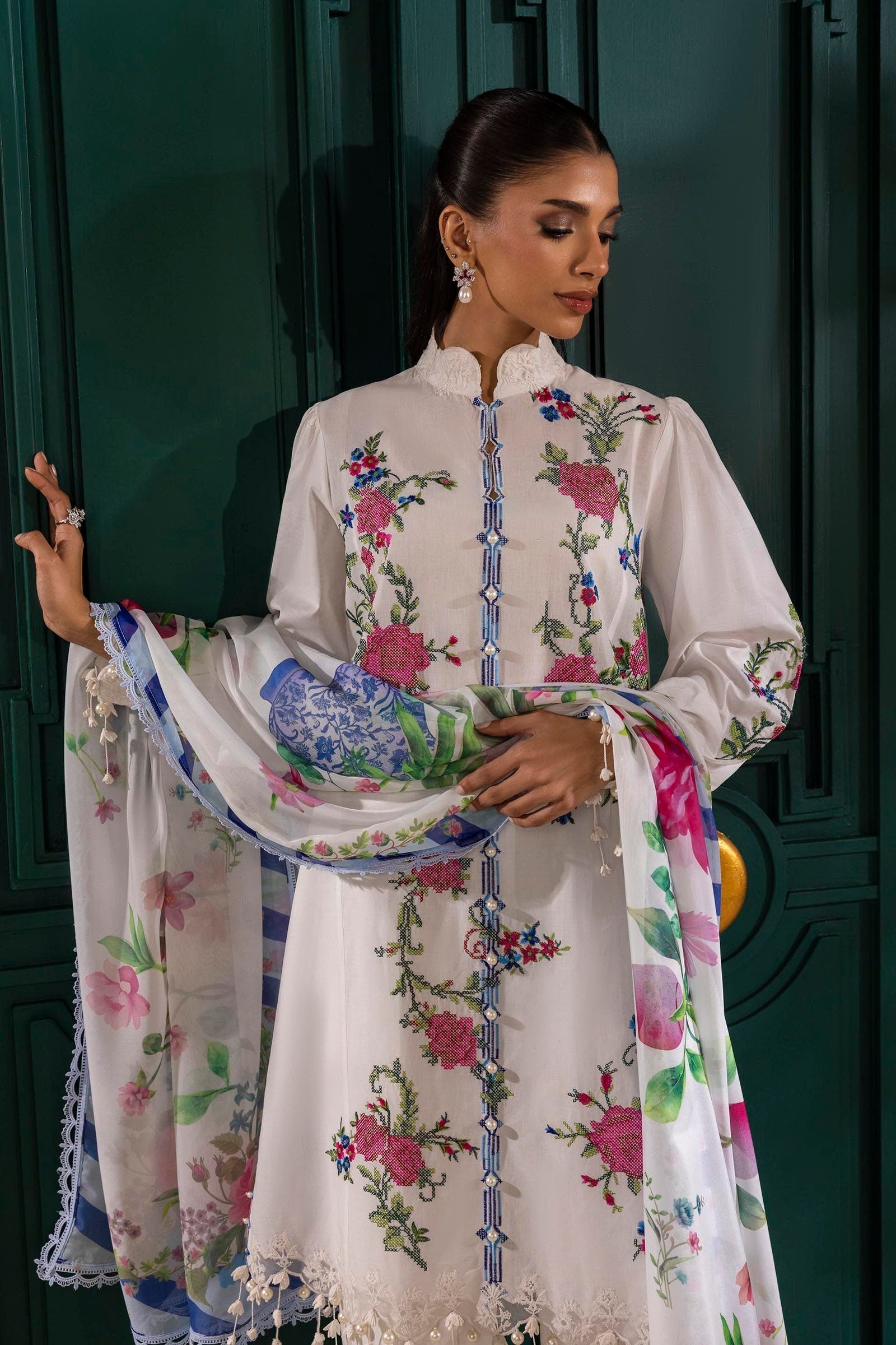 Sana Safinaz | Muzlin Spring 25 | M251-013A-3CL - House Of Hania