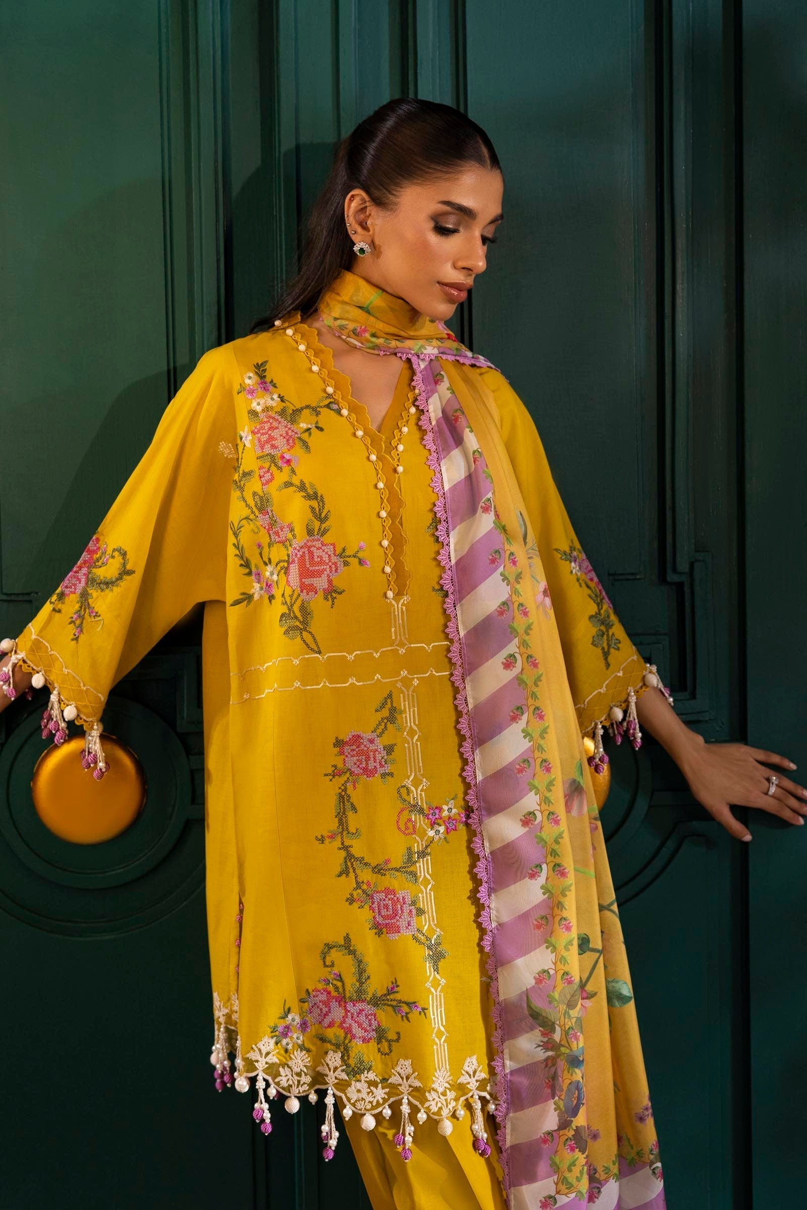 Sana Safinaz | Muzlin Spring 25 | M251-013B-3CL - House Of Hania