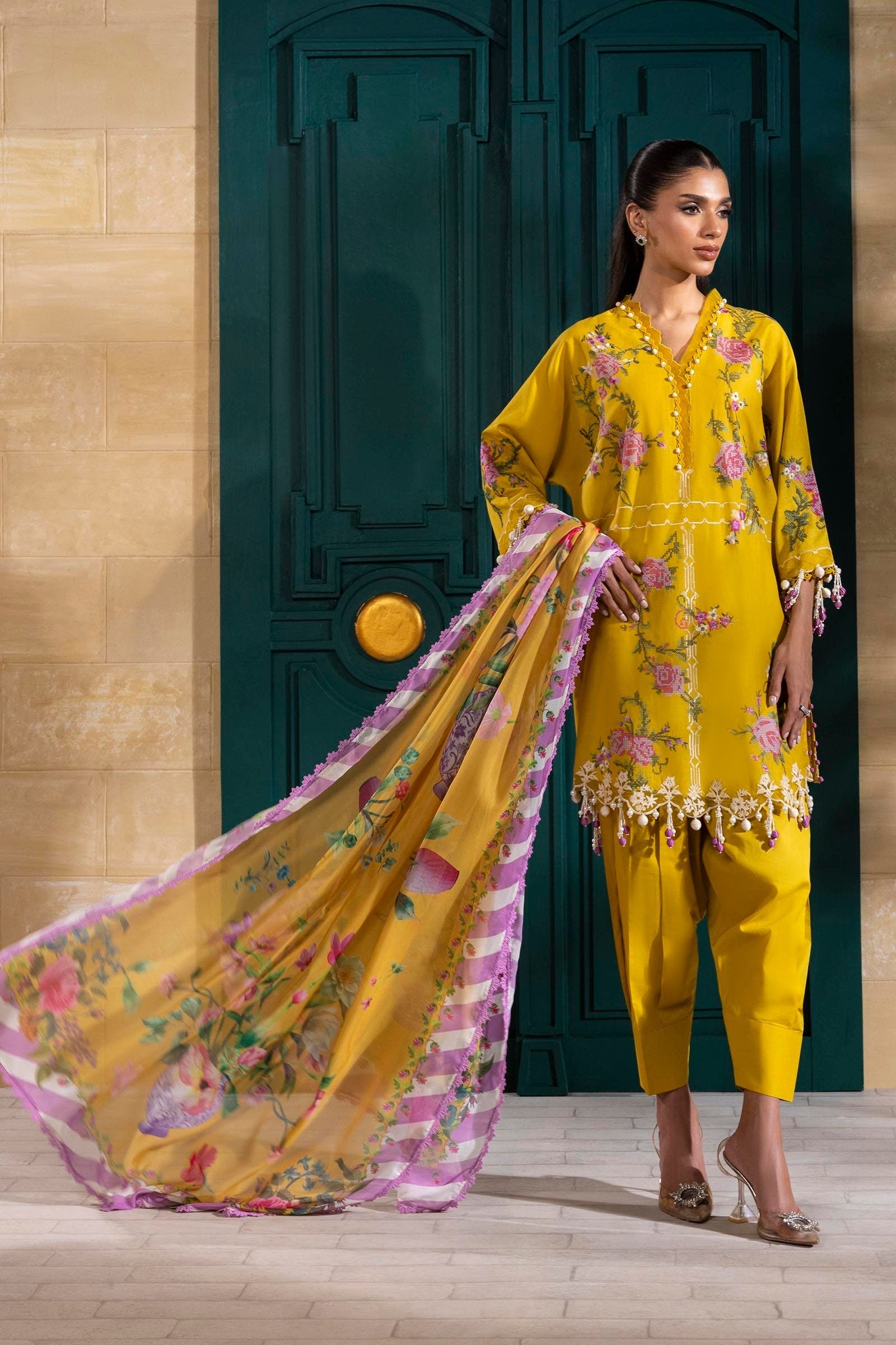 Sana Safinaz | Muzlin Spring 25 | M251-013B-3CL - House Of Hania