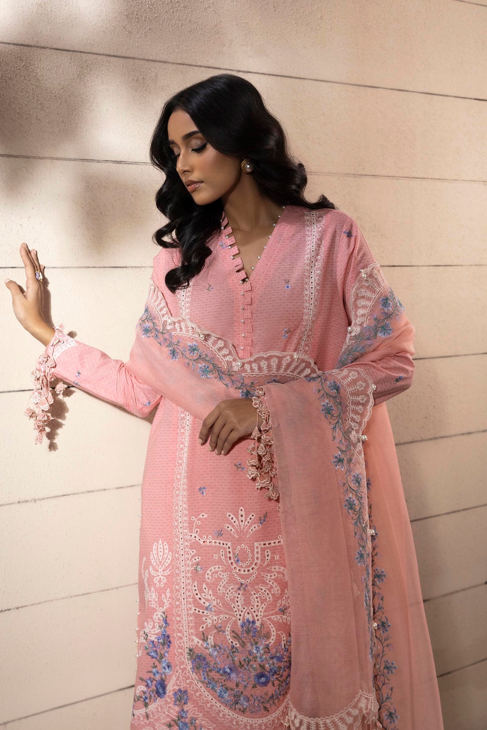 Sana Safinaz | Muzlin Spring 25 | M251-014B-3CT - House Of Hania