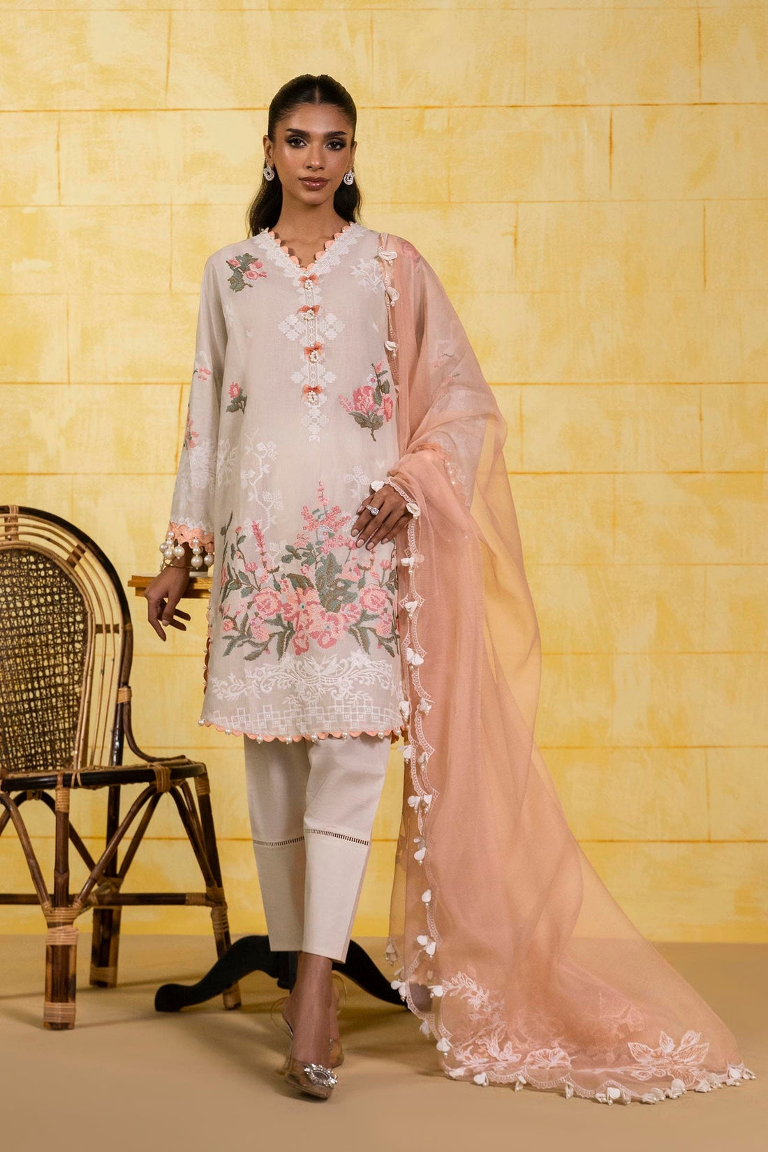 Sana Safinaz | Muzlin Spring 25 | M251-016A-3CT - House Of Hania