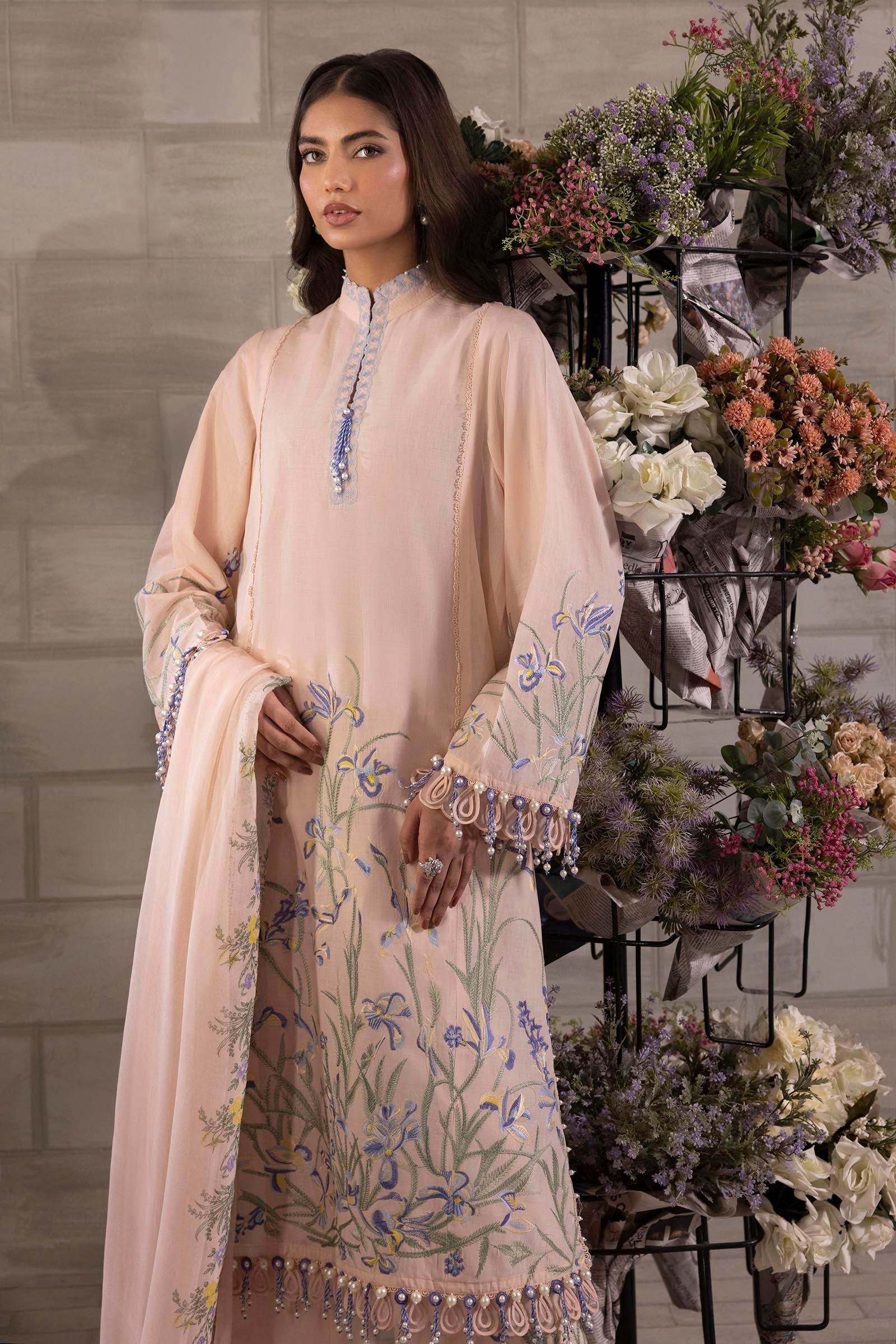 Sana Safinaz | Muzlin Spring 25 | M251-017B-3CJ - House Of Hania