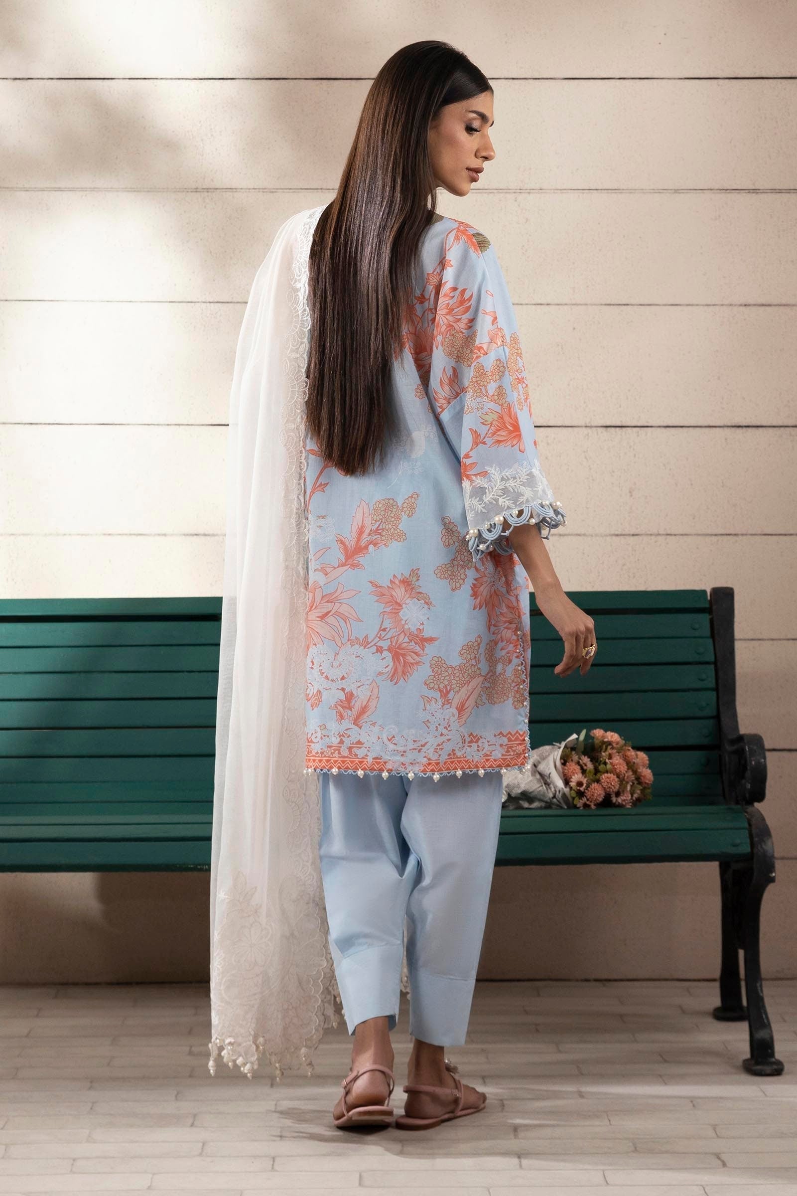 Sana Safinaz | Muzlin Spring 25 | M251-020B-3CS - House Of Hania