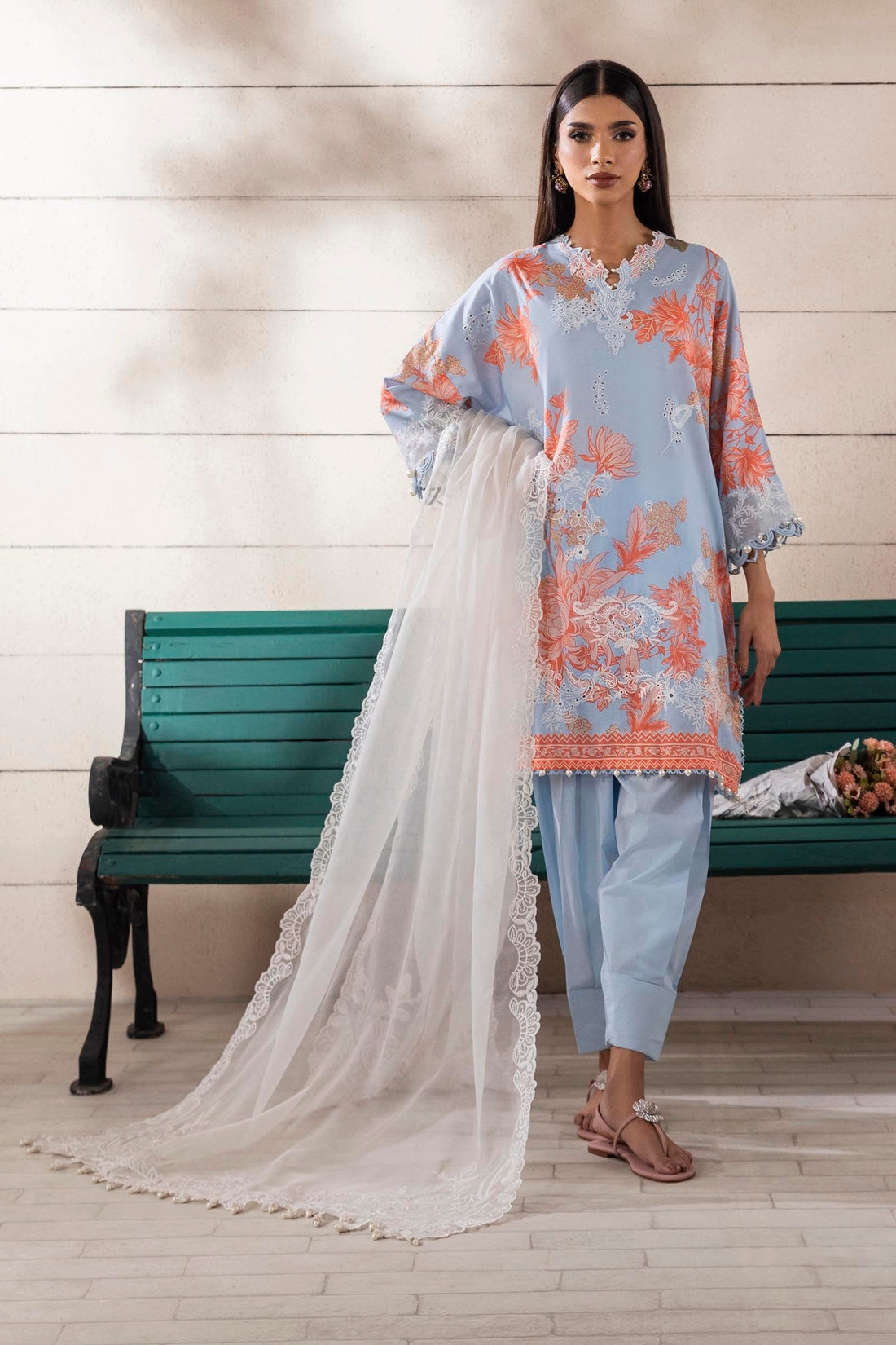 Sana Safinaz | Muzlin Spring 25 | M251-020B-3CS - House Of Hania
