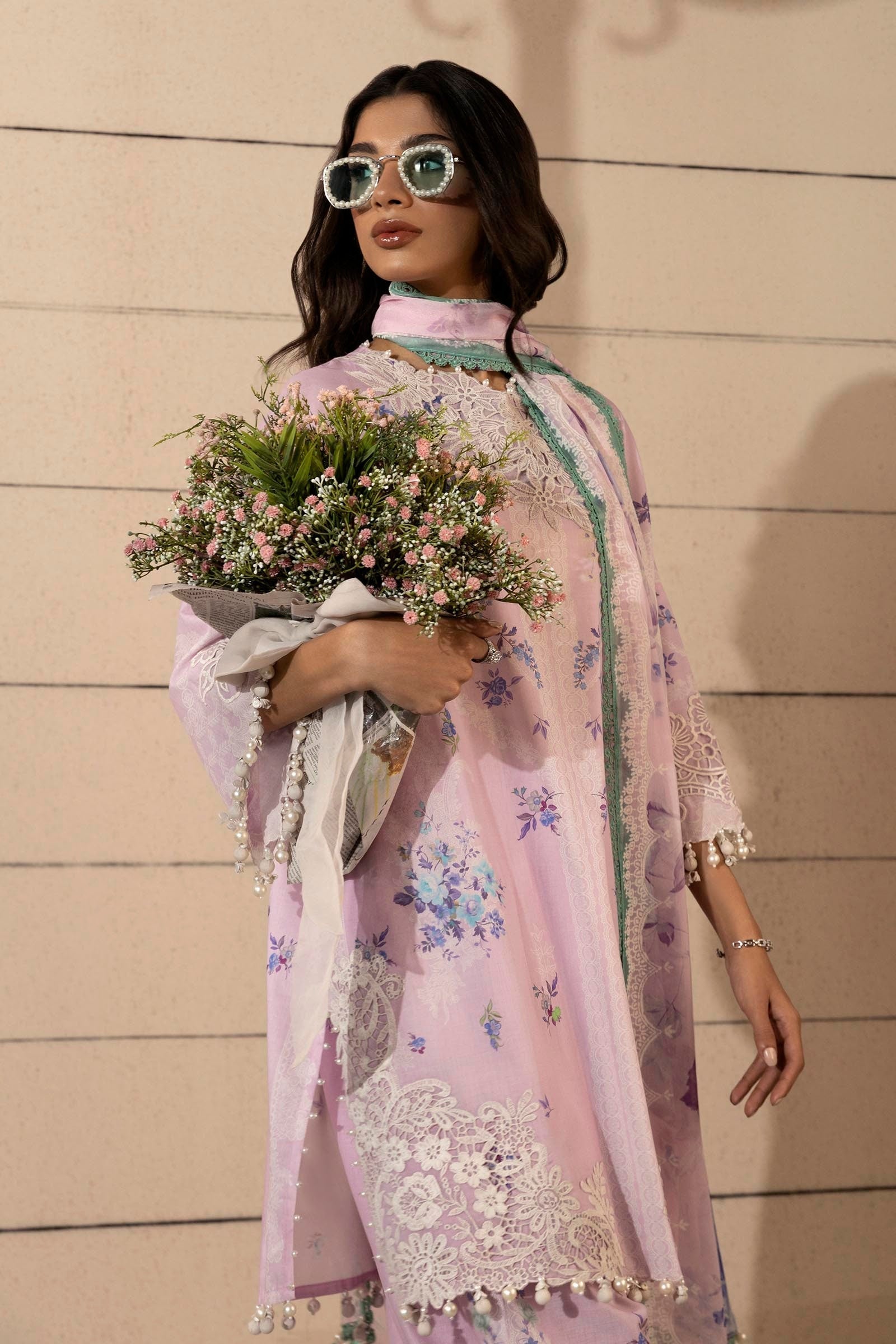 Sana Safinaz | Muzlin Spring 25 | M251-021B-3CI - House Of Hania