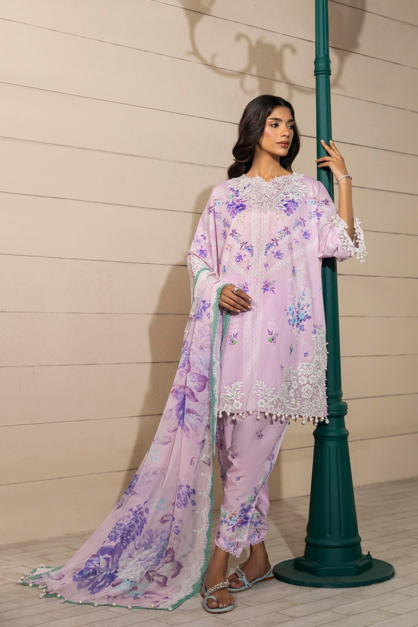 Sana Safinaz | Muzlin Spring 25 | M251-021B-3CI - House Of Hania