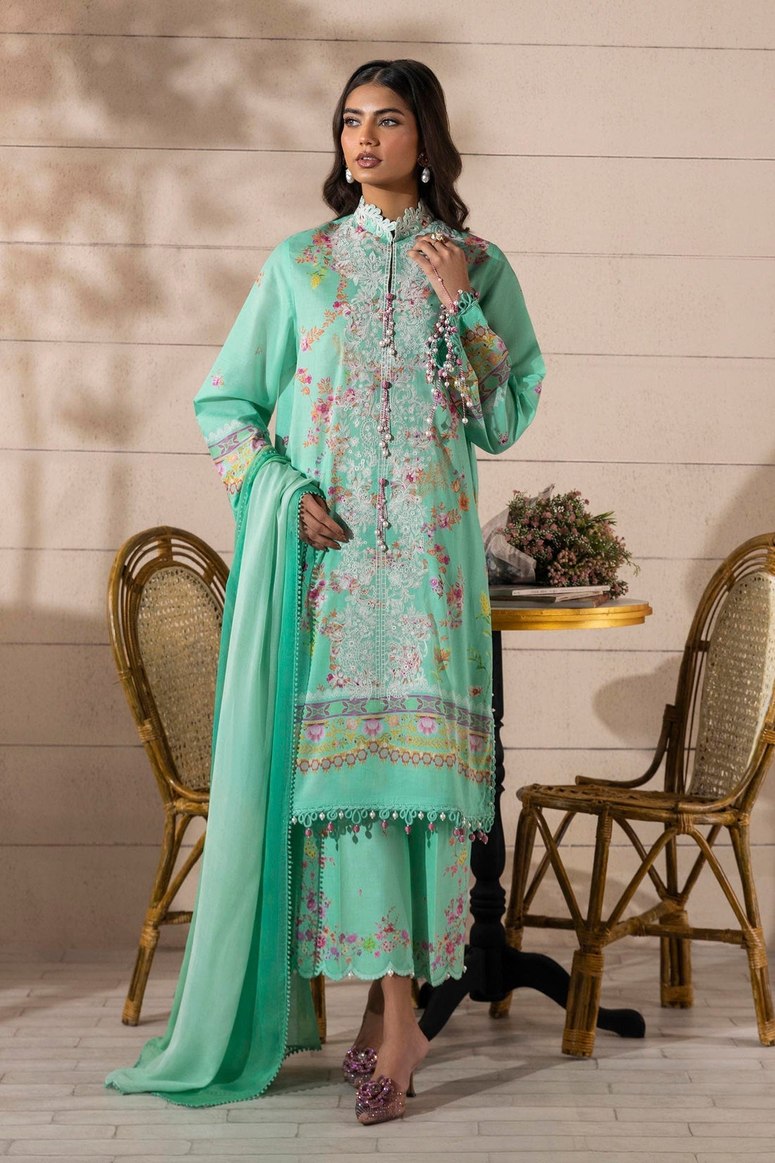 Sana Safinaz | Muzlin Spring 25 | M251-023B-3CI - House Of Hania