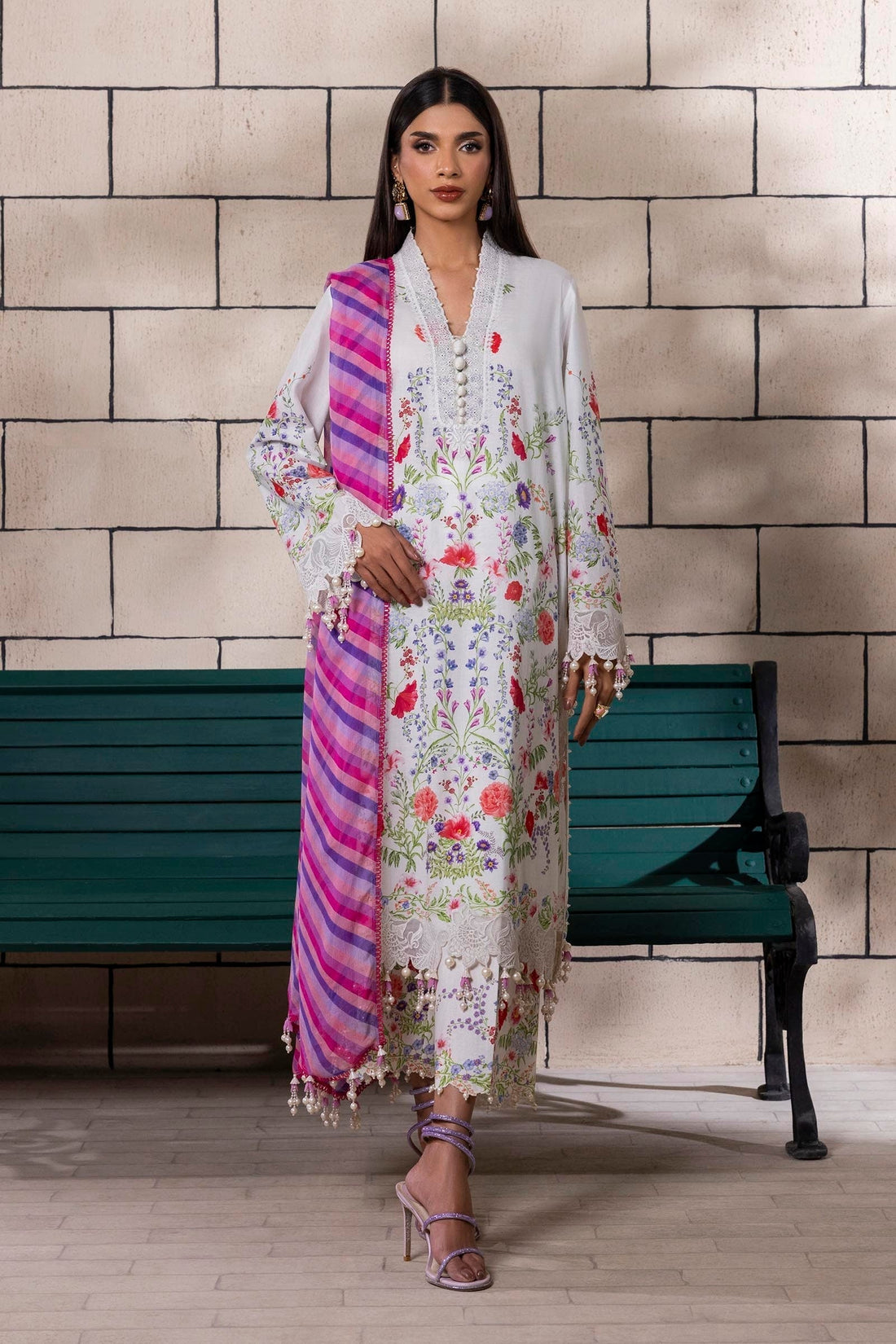 Sana Safinaz | Muzlin Spring 25 | M251-024A-3CI - House Of Hania