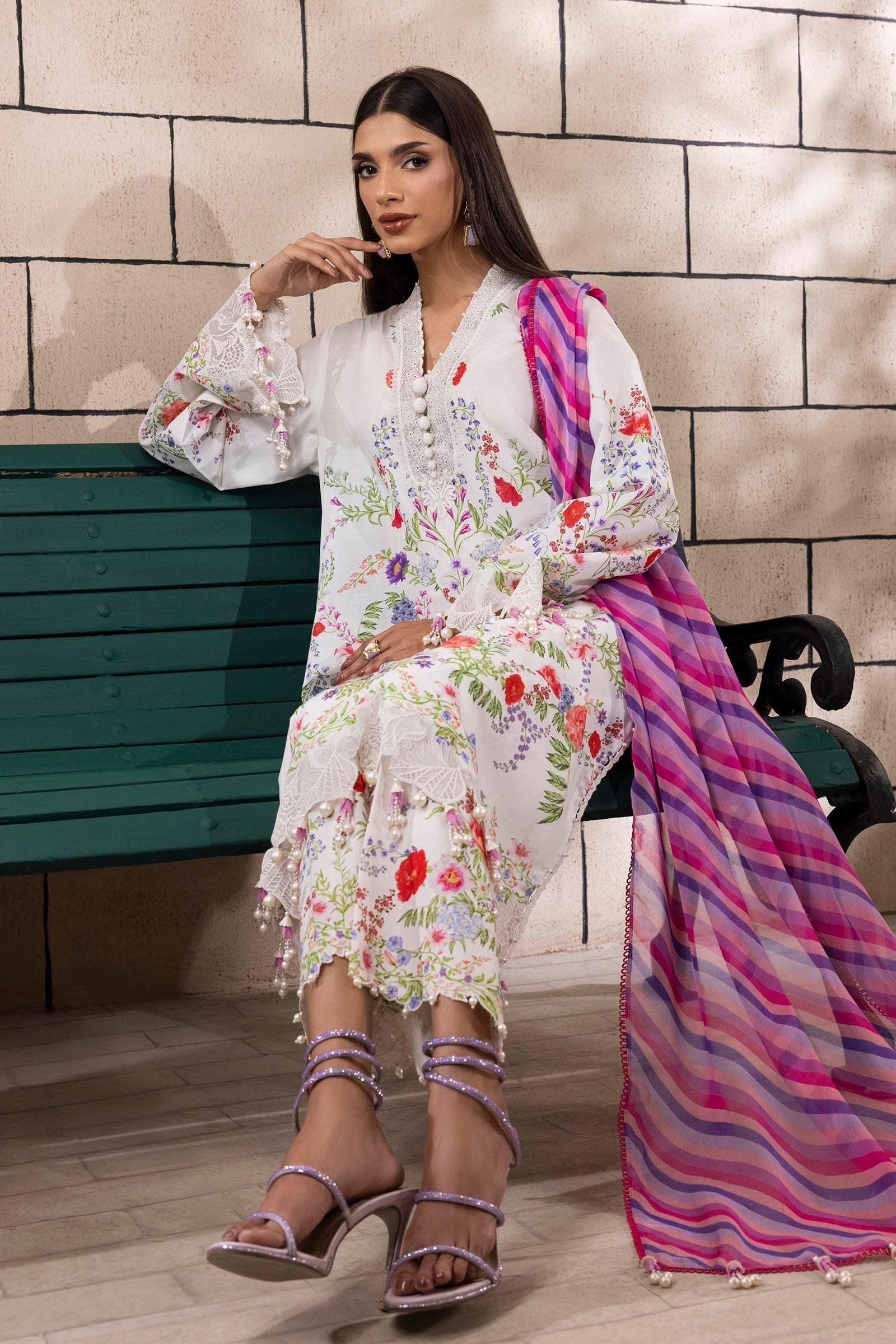 Sana Safinaz | Muzlin Spring 25 | M251-024A-3CI - House Of Hania