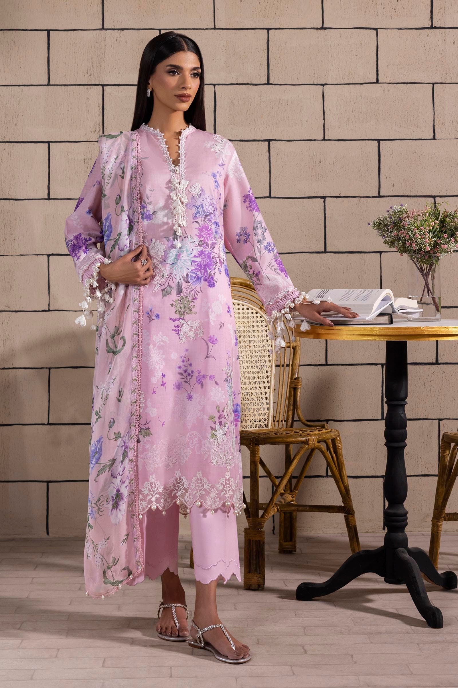 Sana Safinaz | Muzlin Spring 25 | M251-025A-3CJ - House Of Hania