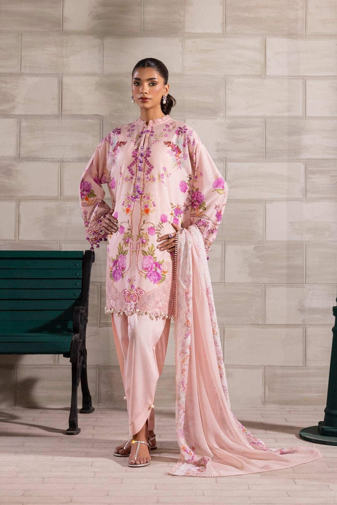 Sana Safinaz | Muzlin Spring 25 | M251-026B-3CI - House Of Hania