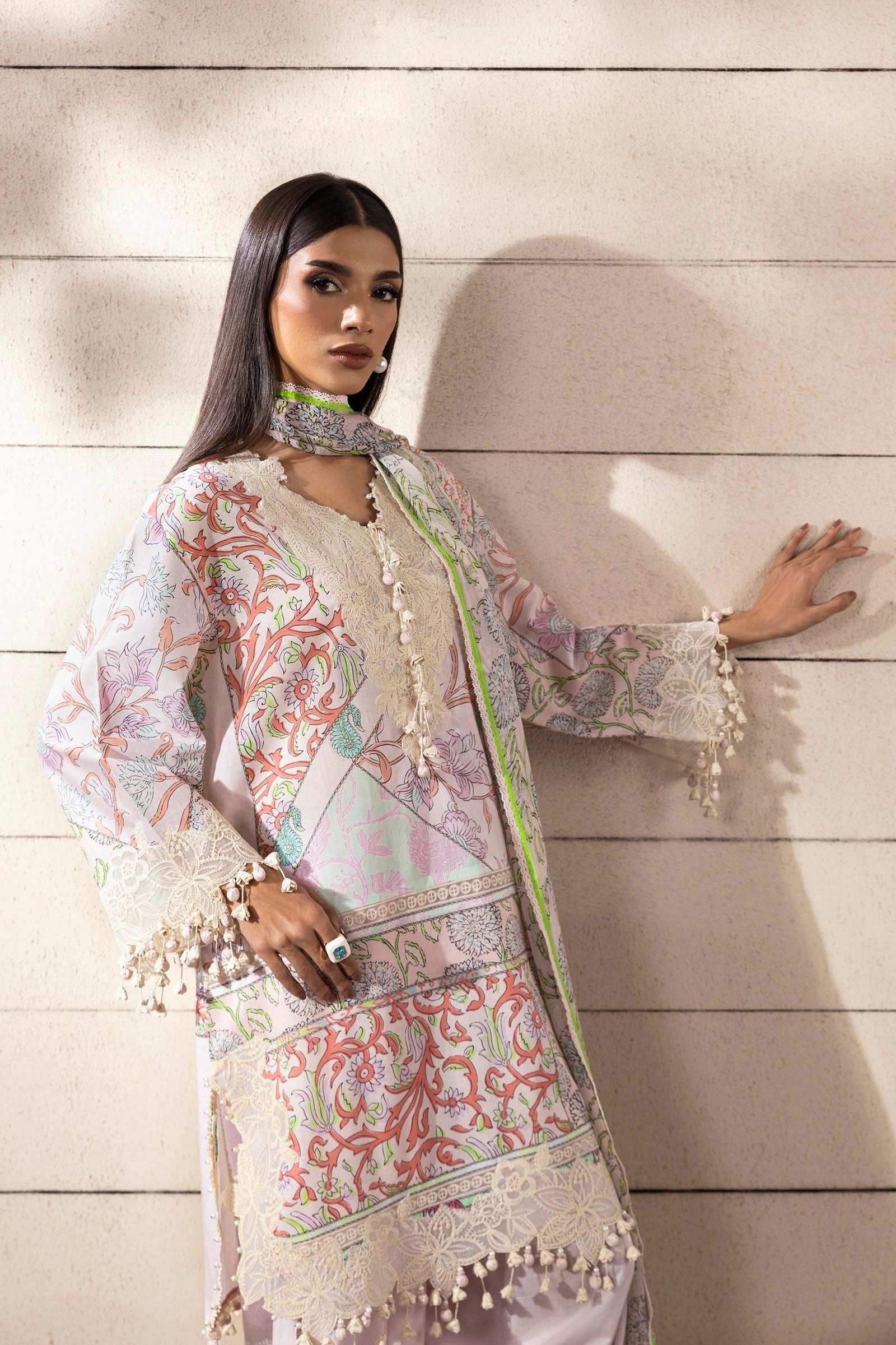 Sana Safinaz | Muzlin Spring 25 | M251-027A-3CI - House Of Hania