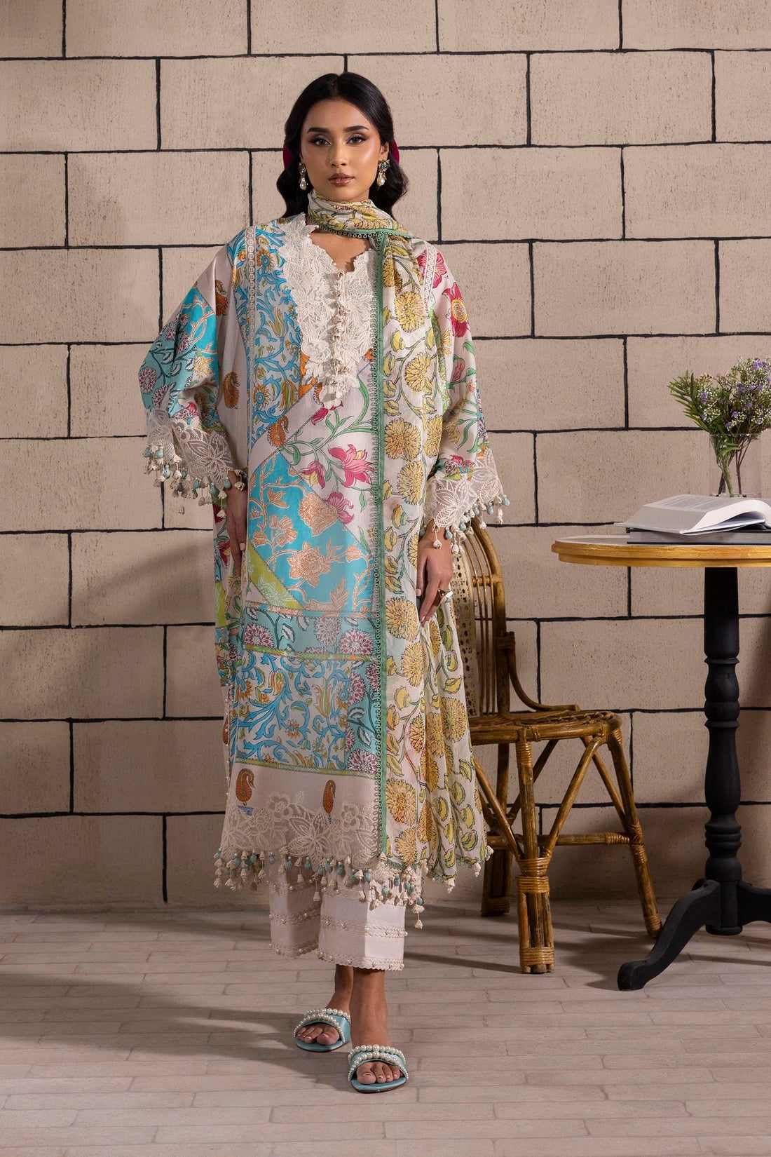 Sana Safinaz | Muzlin Spring 25 | M251-027B-3CI - House Of Hania