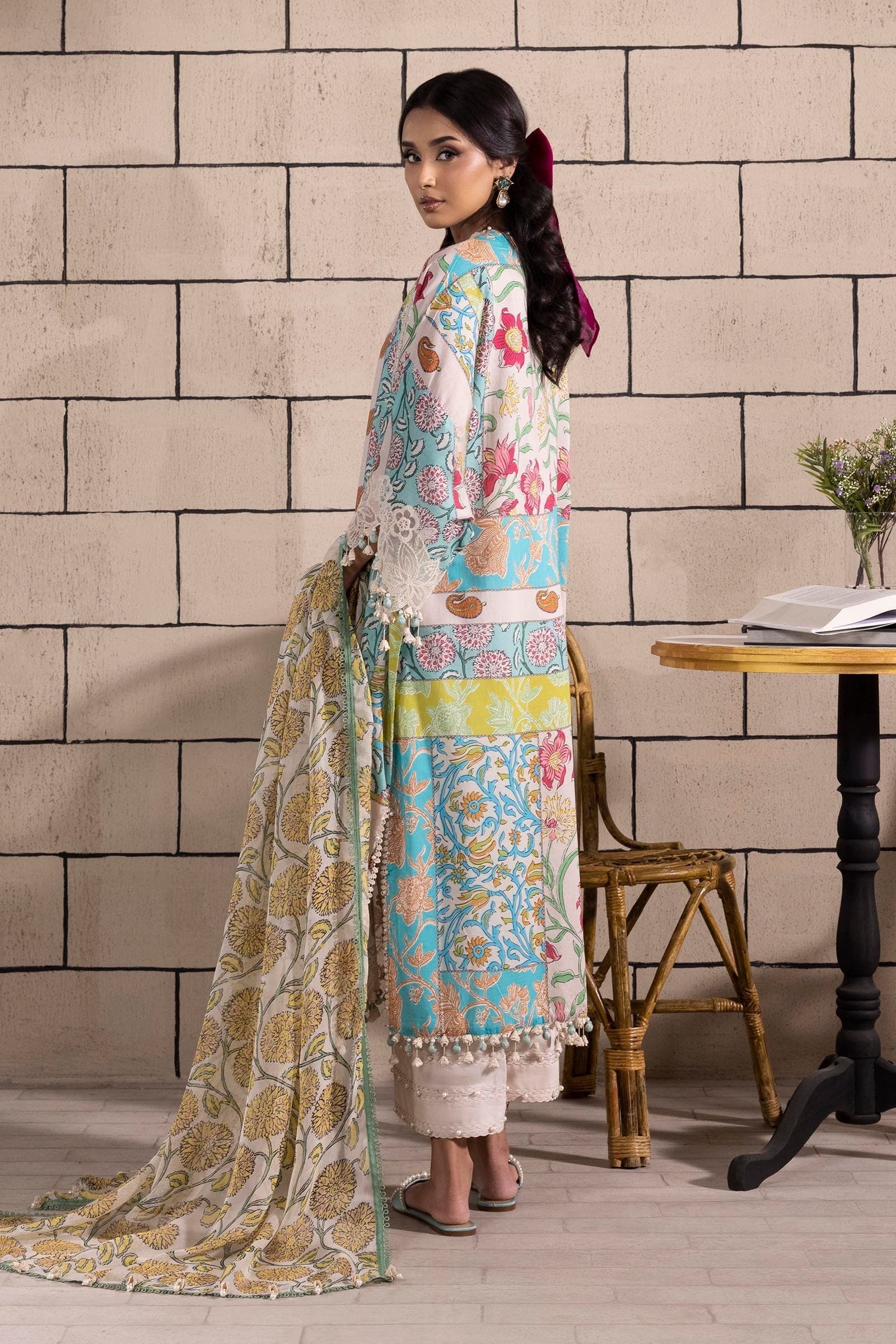 Sana Safinaz | Muzlin Spring 25 | M251-027B-3CI - House Of Hania
