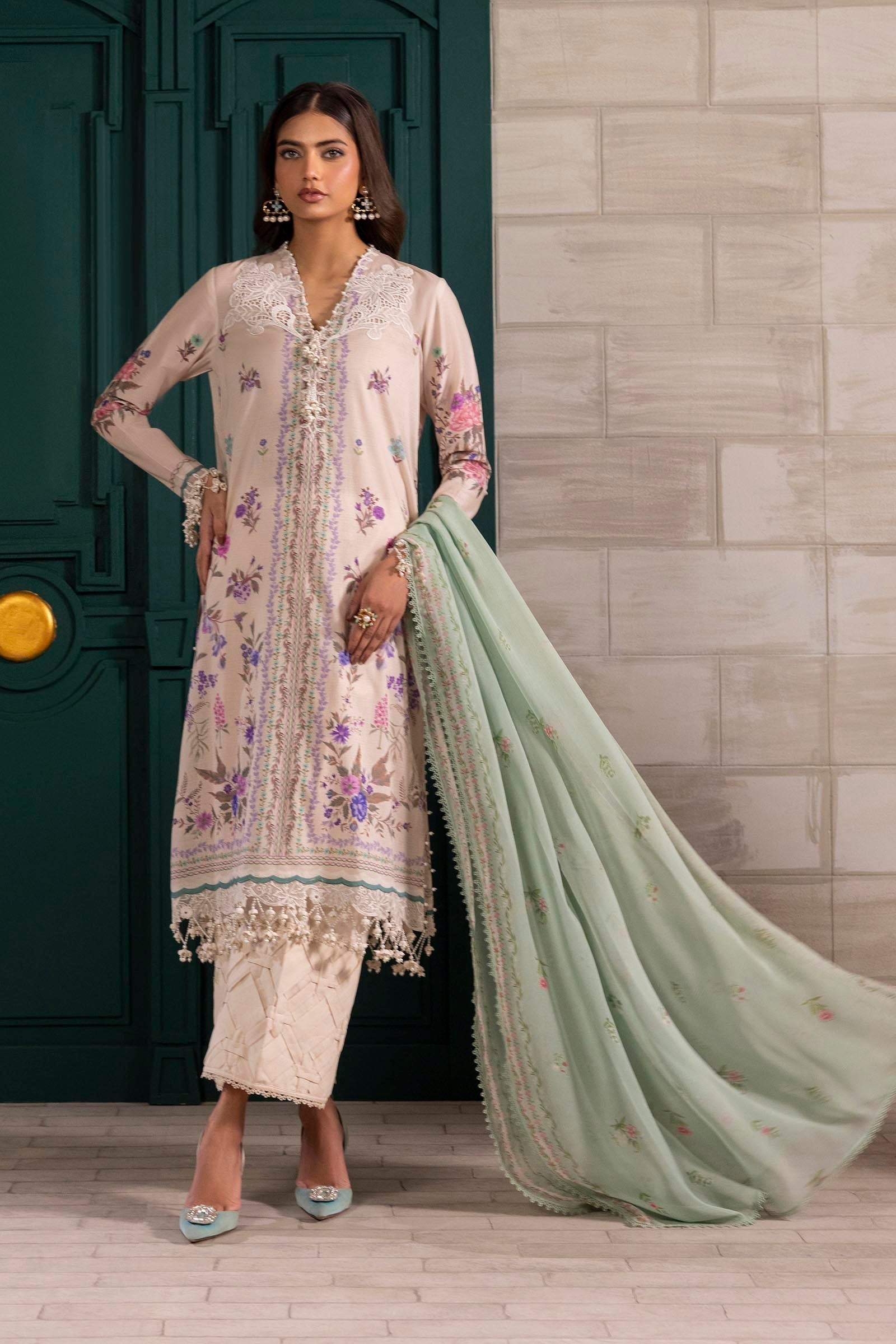 Sana Safinaz | Muzlin Spring 25 | M251-028A-3CI - House Of Hania
