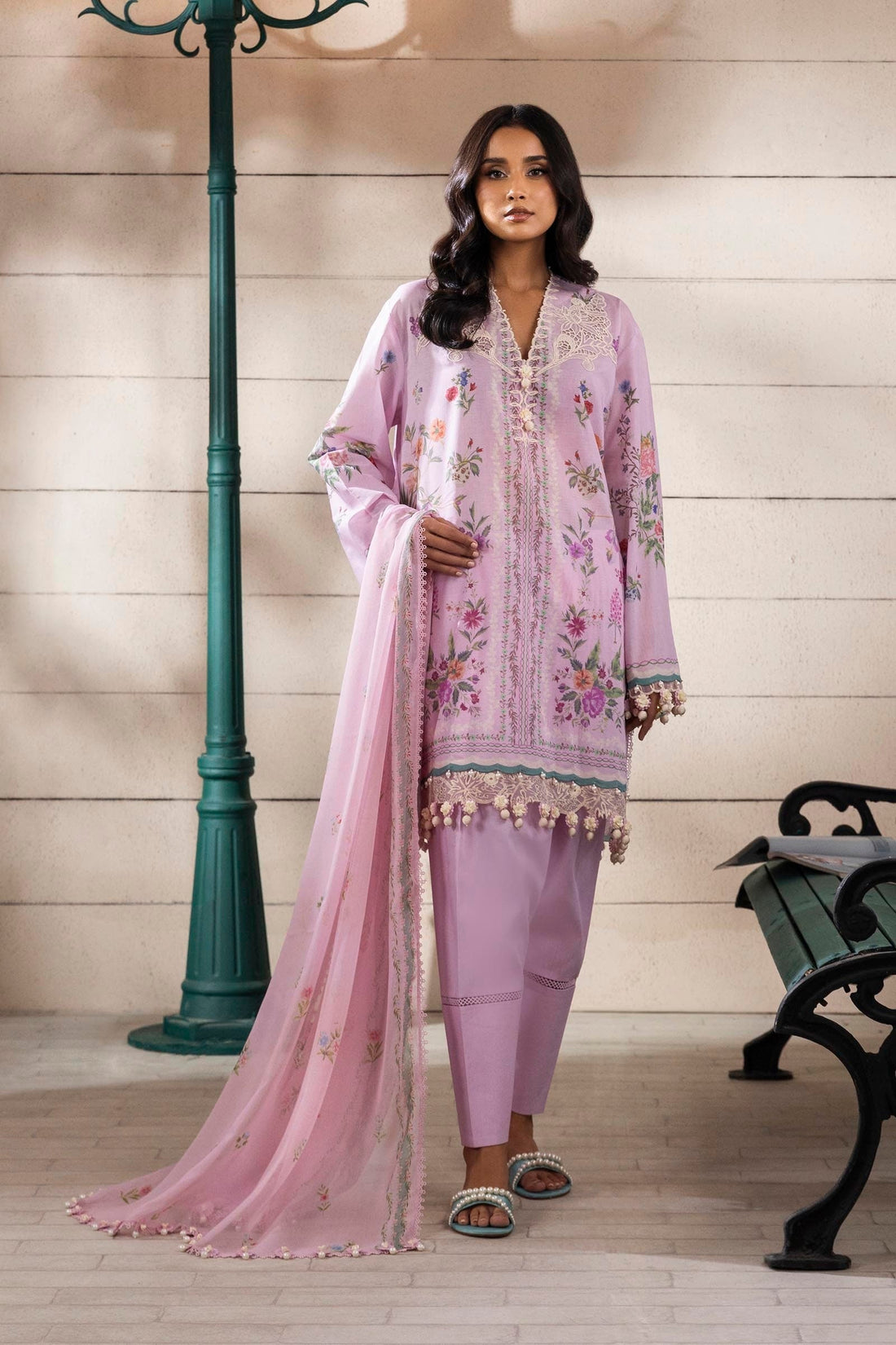 Sana Safinaz | Muzlin Spring 25 | M251-028B-3CI - House Of Hania