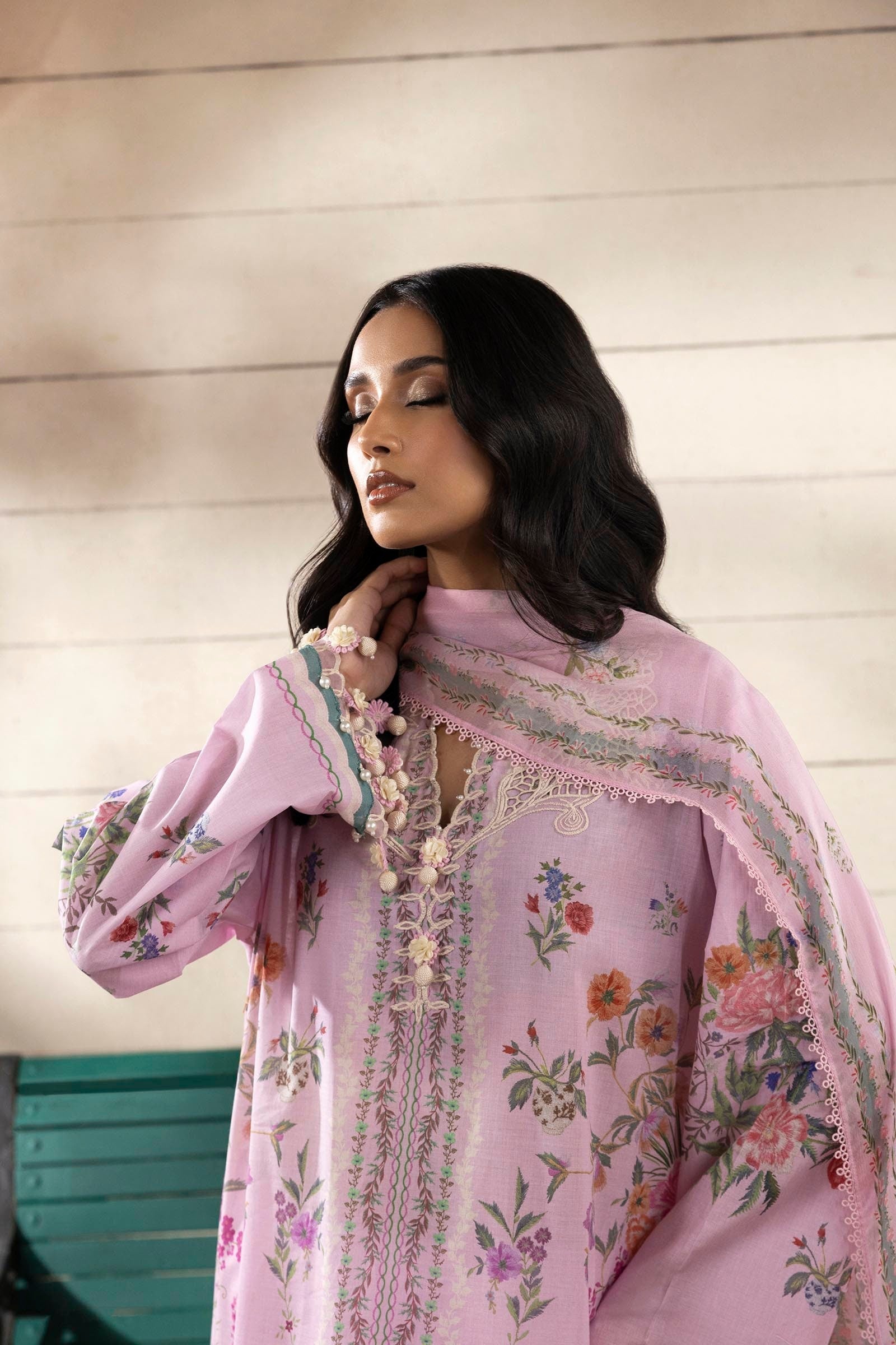 Sana Safinaz | Muzlin Spring 25 | M251-028B-3CI - House Of Hania
