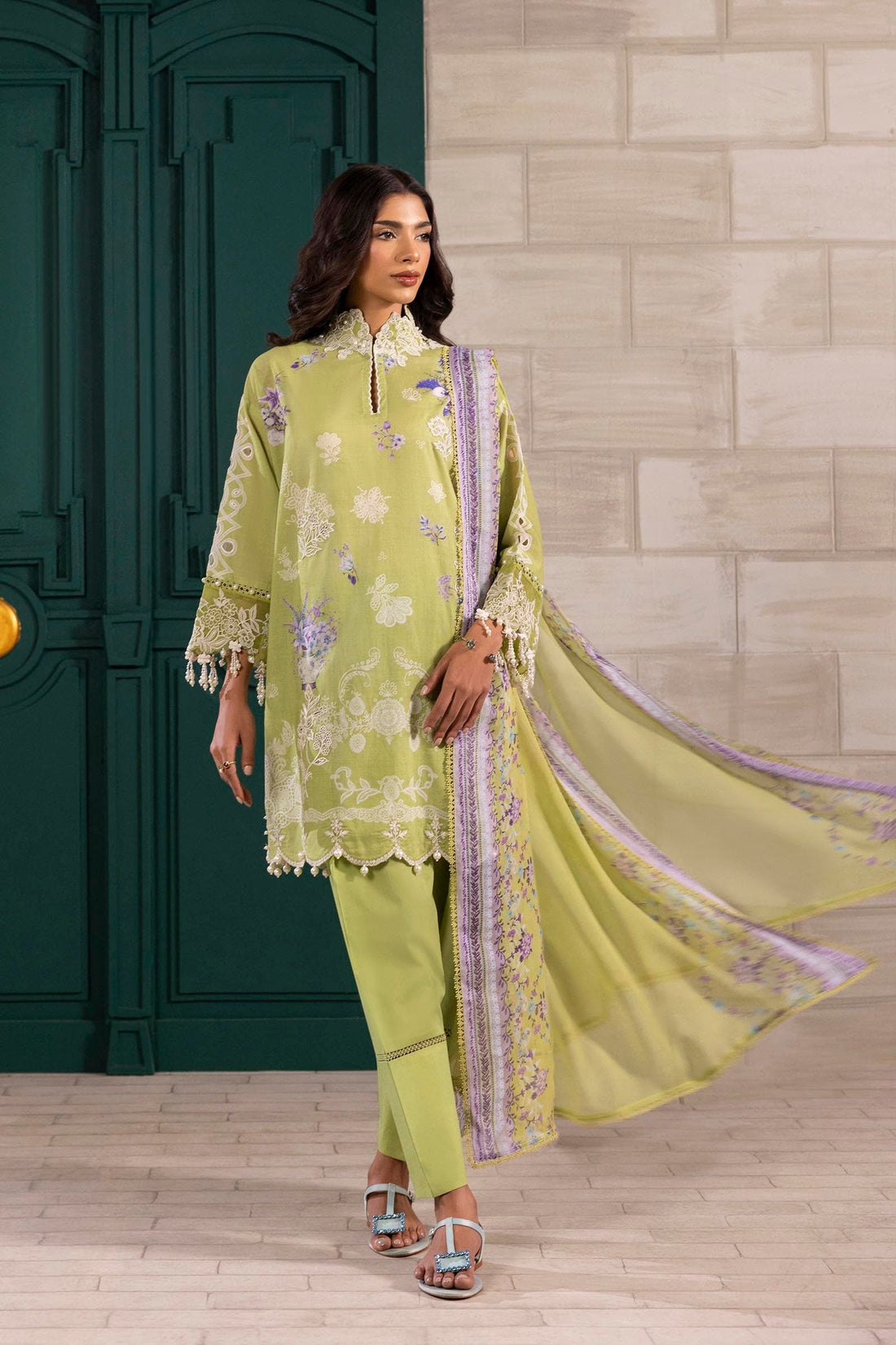 Sana Safinaz | Muzlin Spring 25 | M251-029B-3CI - House Of Hania