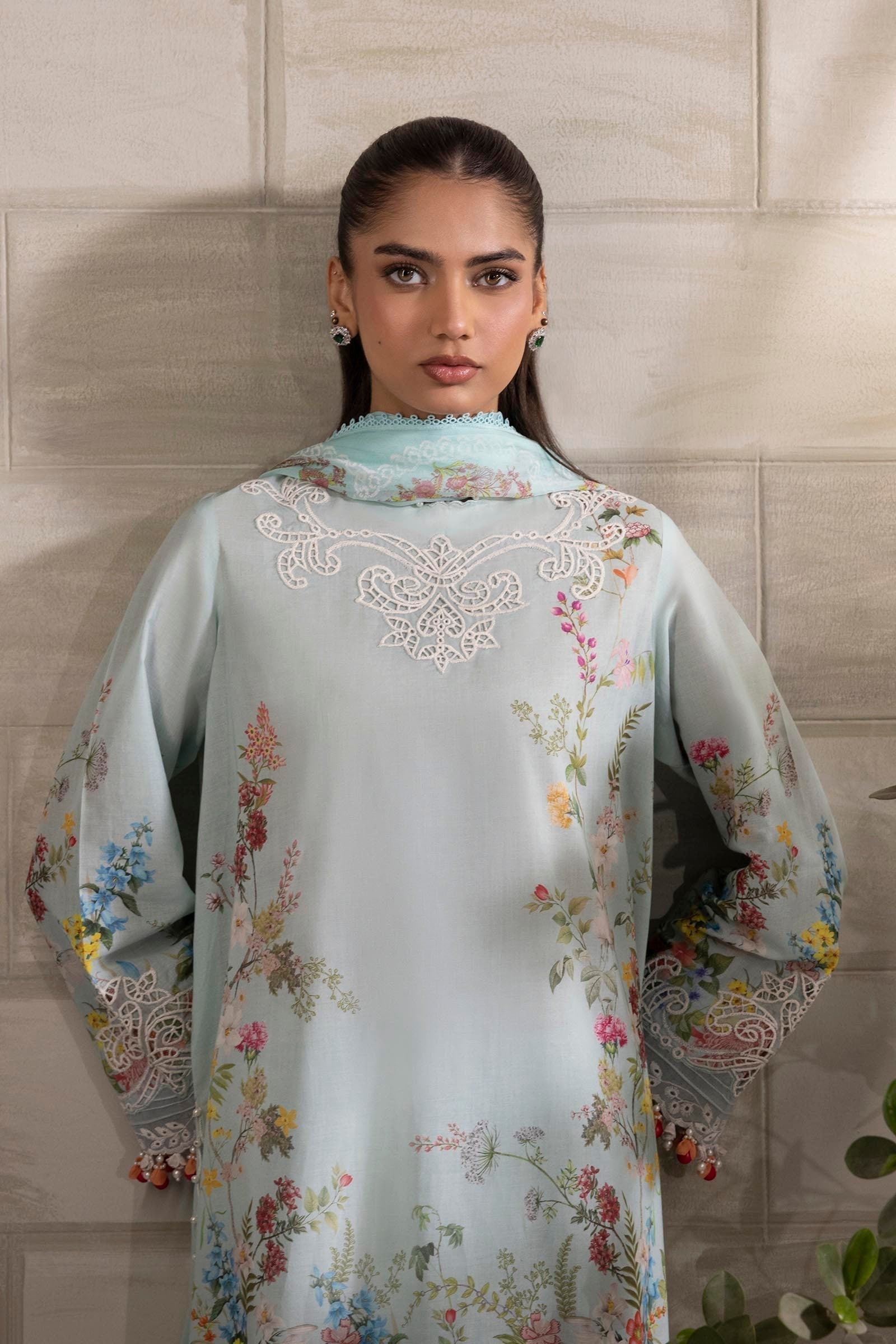 Sana Safinaz | Muzlin Spring 25 | M251-030A-3CI - House Of Hania