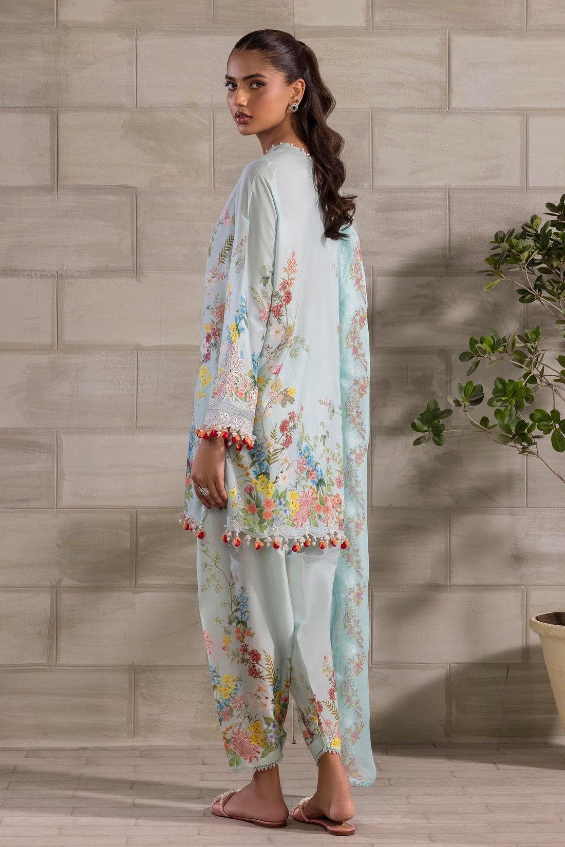 Sana Safinaz | Muzlin Spring 25 | M251-030A-3CI - House Of Hania