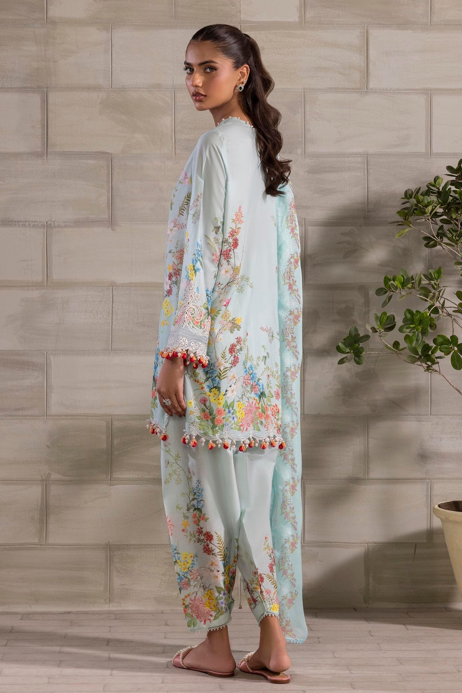 Sana Safinaz | Muzlin Spring 25 | M251-030A-3CI - House Of Hania