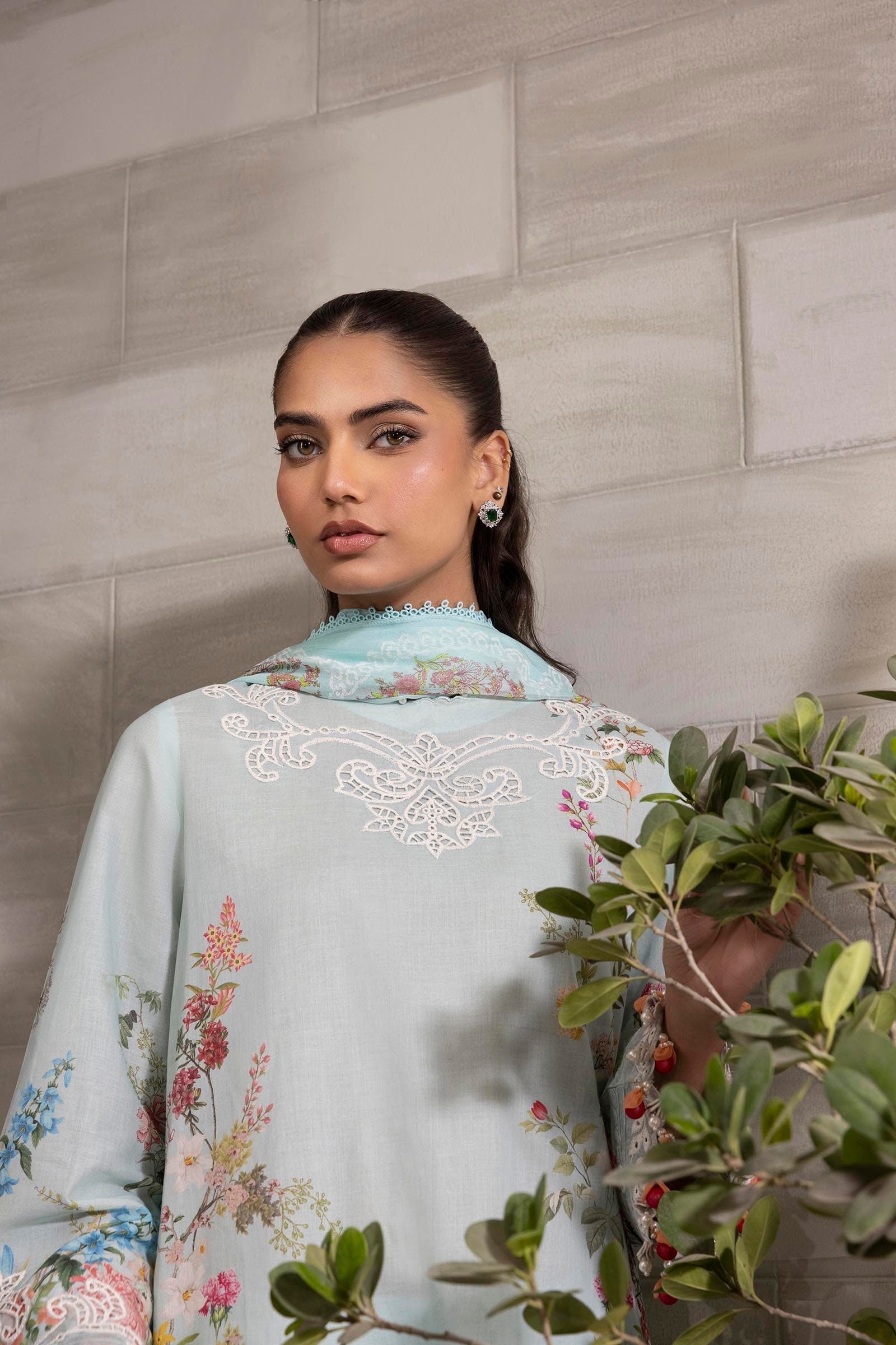 Sana Safinaz | Muzlin Spring 25 | M251-030A-3CI - House Of Hania