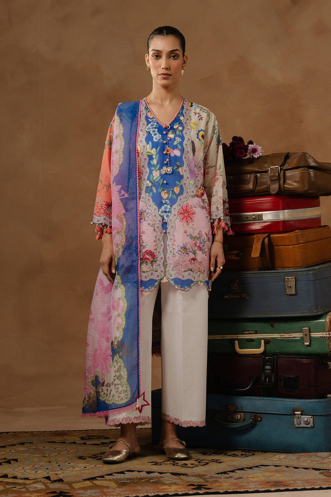 Sana Safinaz | Muzlin Spring 26 | M261-013B-CU - House Of Hania