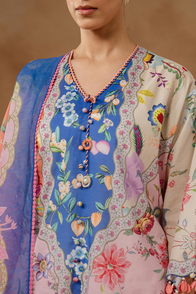 Sana Safinaz | Muzlin Spring 26 | M261-013B-CU - House Of Hania