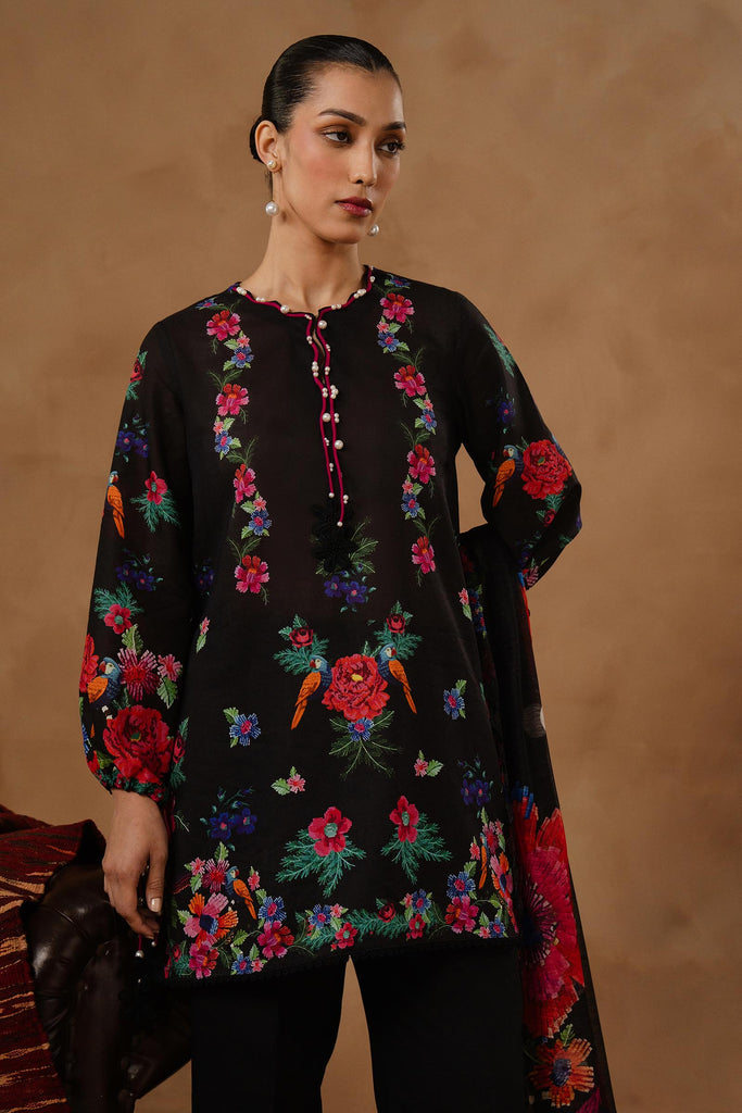 Sana Safinaz | Muzlin Spring 26 | M261-016B-CU - House Of Hania