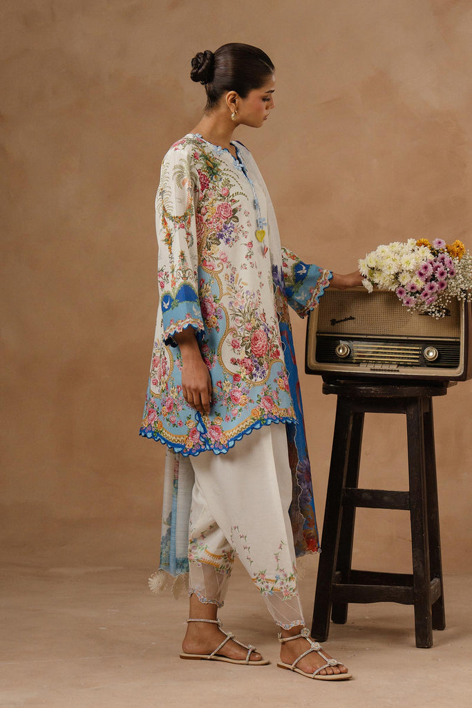 Sana Safinaz | Muzlin Spring 26 | M261-017A-AU - House Of Hania