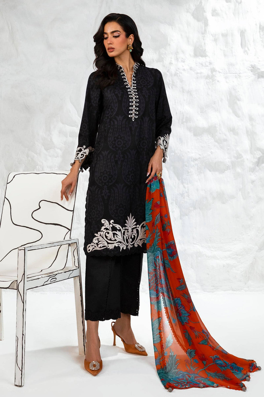 Sana Safinaz | Muzlin Summer 24 | 003A-CI - House Of Hania