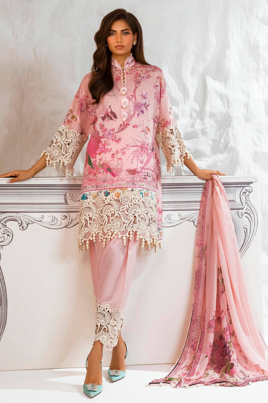 Sana Safinaz | Muzlin Summer 24 | 004A-CI - House Of Hania