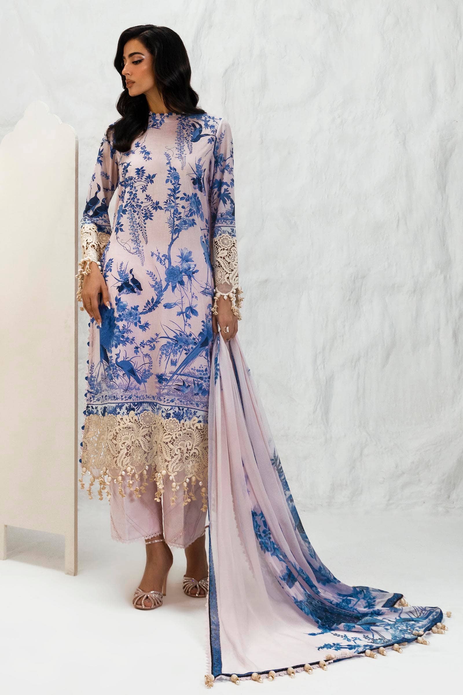 Sana Safinaz | Muzlin Summer 24 | 004B-CI - House Of Hania