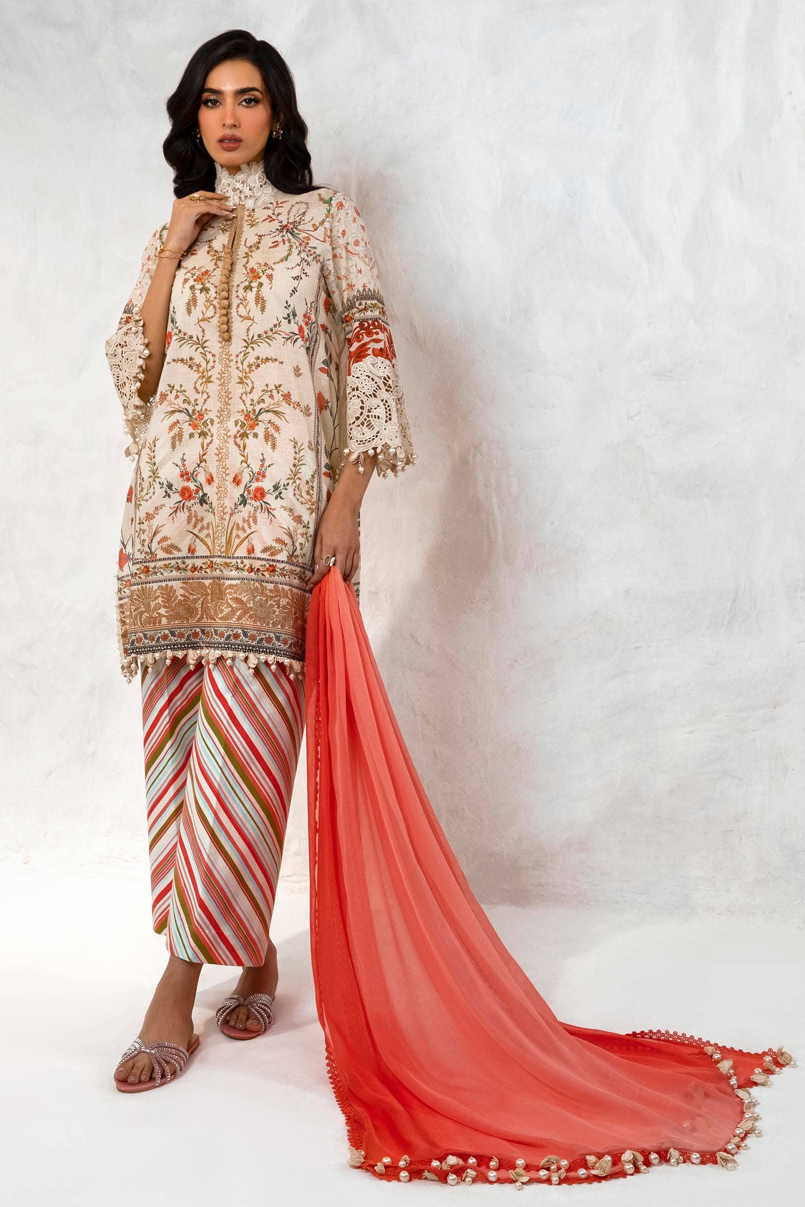 Sana Safinaz | Muzlin Summer 24 | 005A-CI - House Of Hania