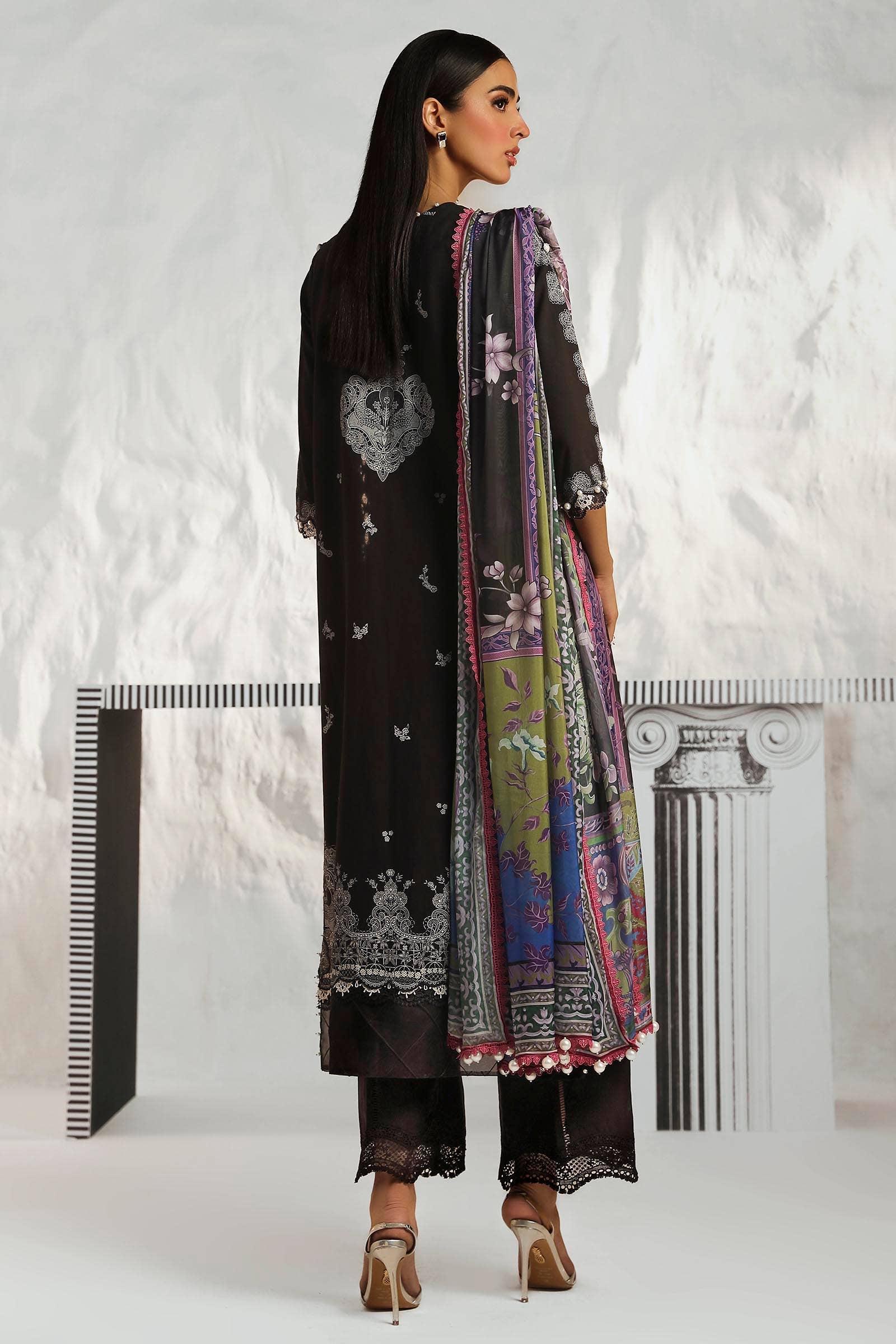 Sana Safinaz | Muzlin Summer 24 | 008A-CK - House Of Hania