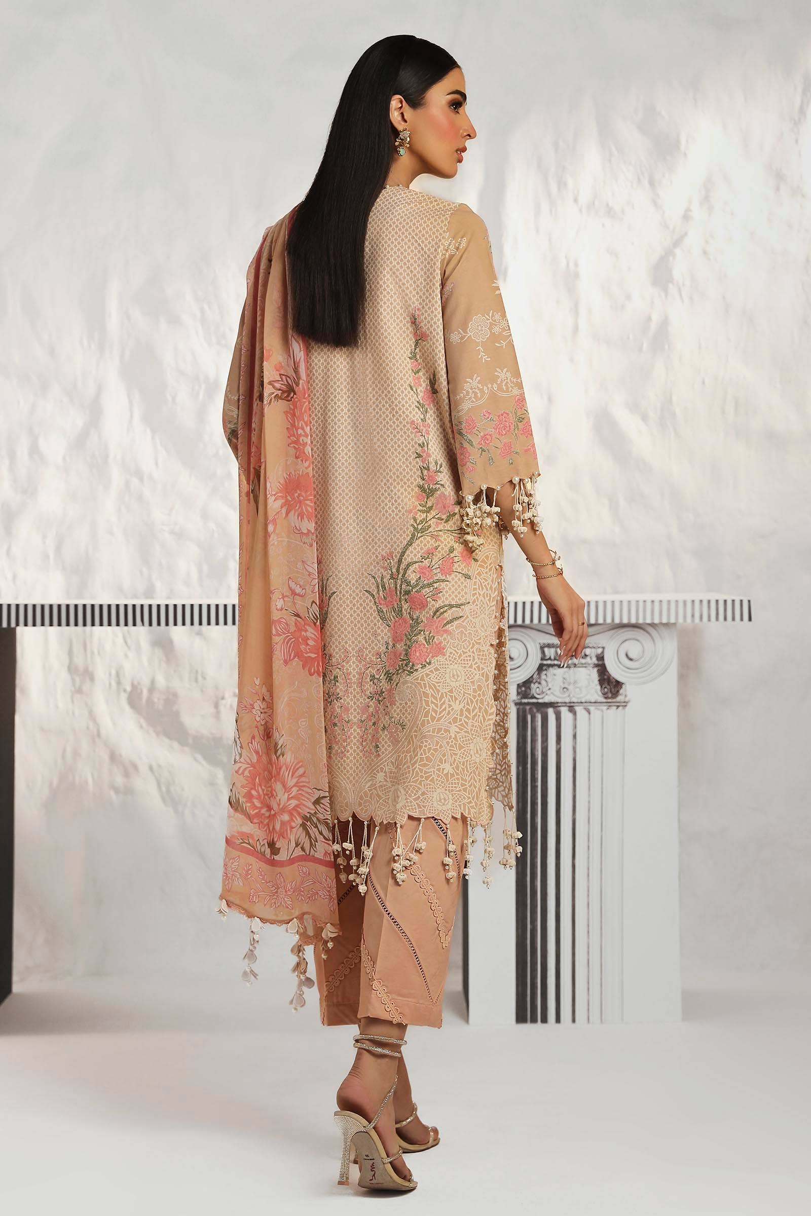 Sana Safinaz | Muzlin Summer 24 | 012B-CJ - House Of Hania