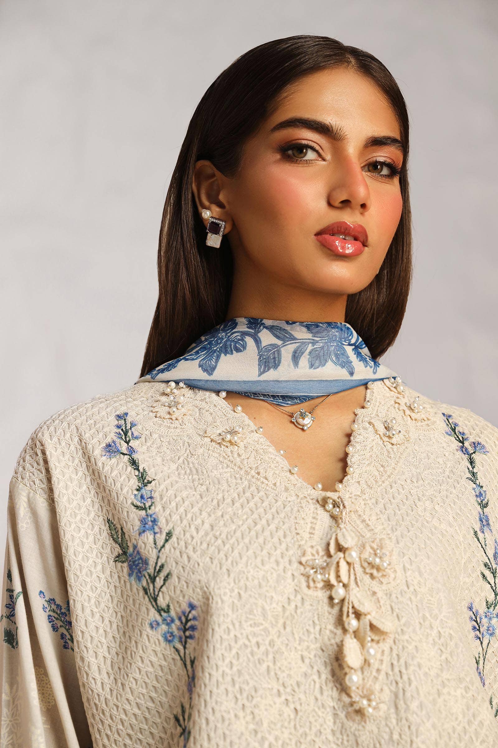Sana Safinaz | Muzlin Summer 24 | 012B-CJ - House Of Hania