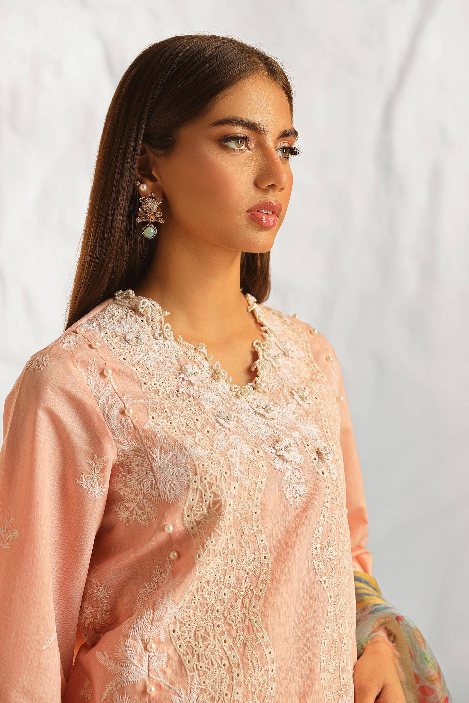 Sana Safinaz | Muzlin Summer 24 | 013A-DH - House Of Hania
