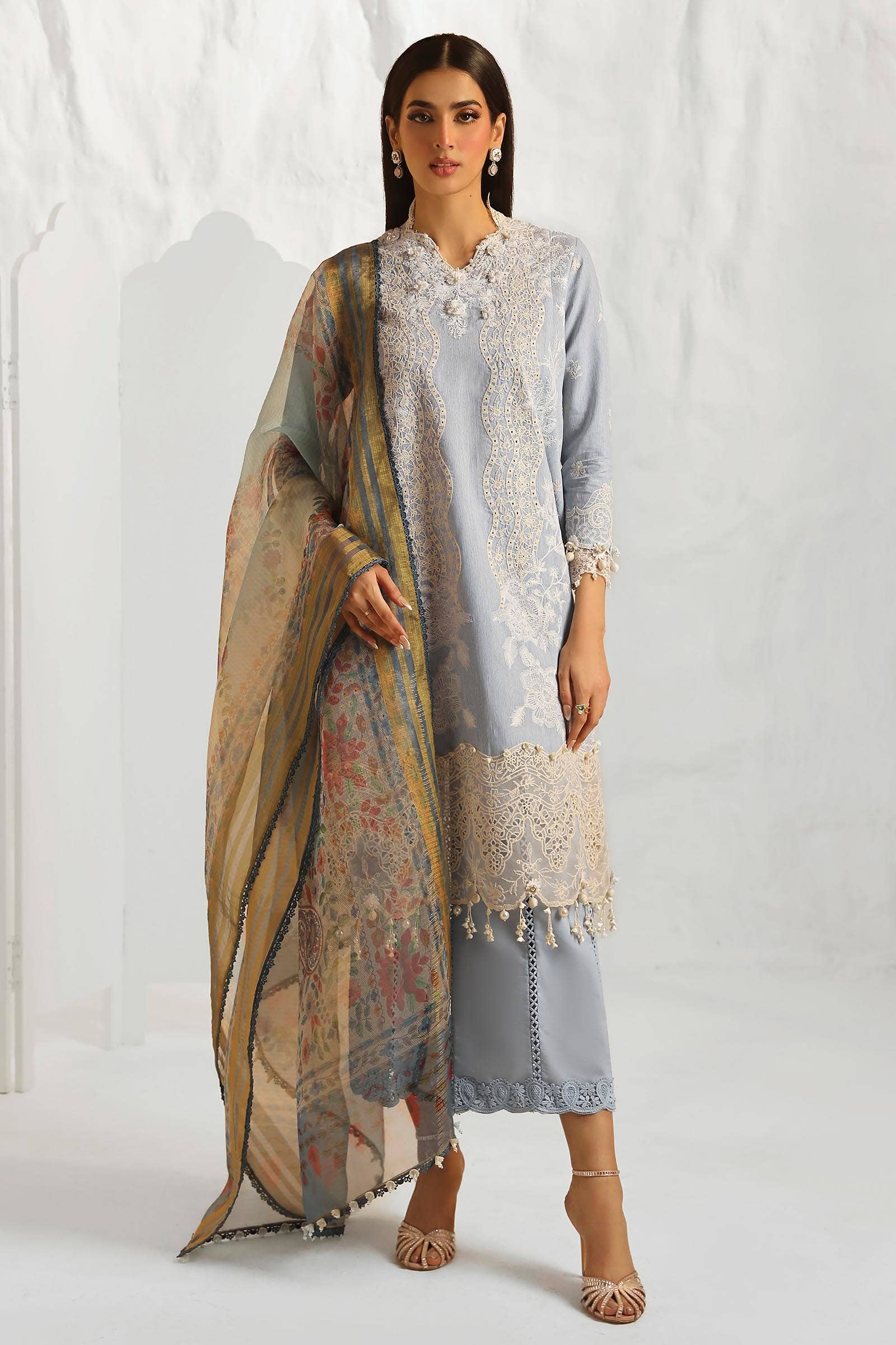 Sana Safinaz | Muzlin Summer 24 | 013B-DH - House Of Hania