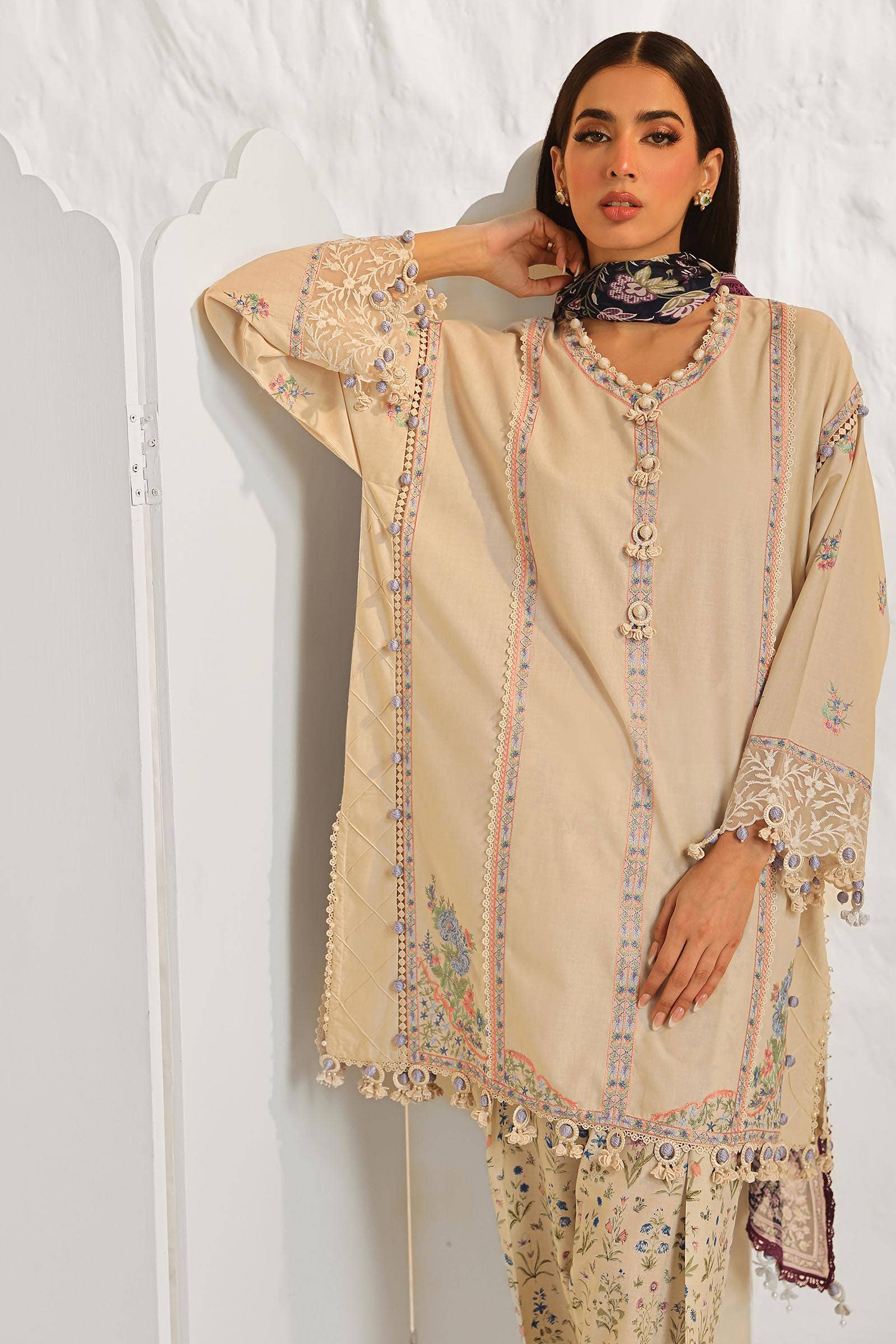 Sana Safinaz | Muzlin Summer 24 | 014A-CJ - House Of Hania
