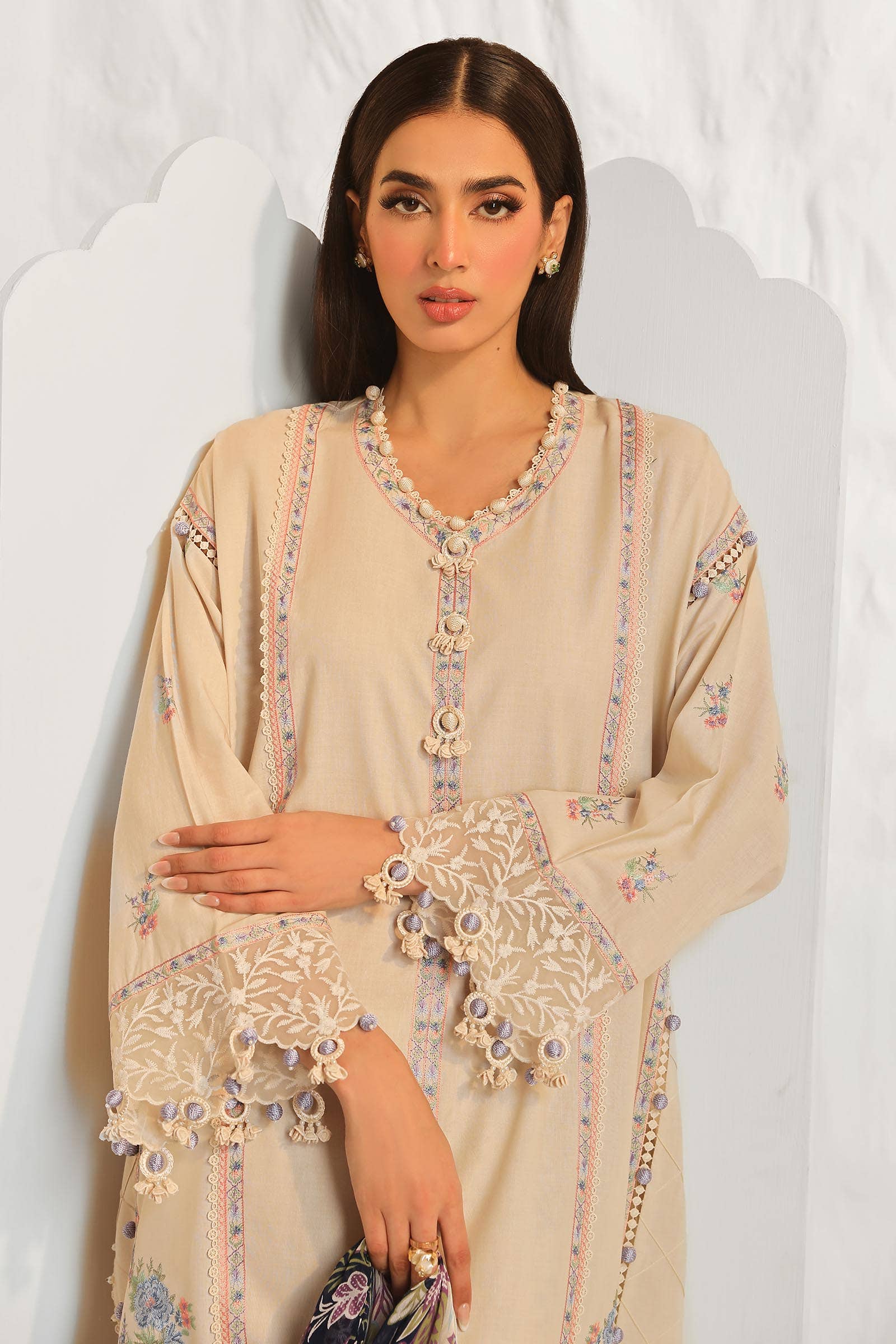 Sana Safinaz | Muzlin Summer 24 | 014A-CJ - House Of Hania